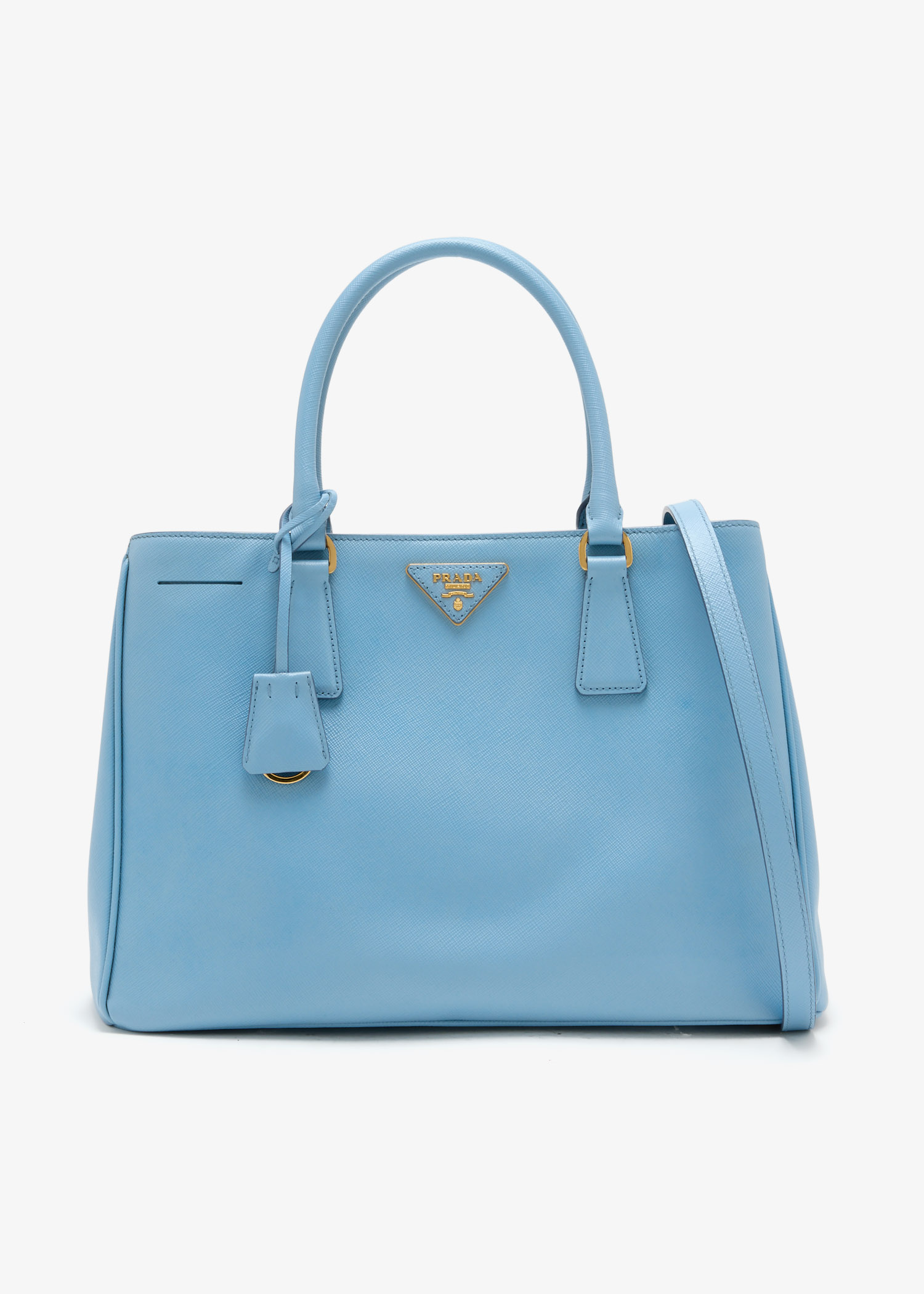 

Galleria Saffiano Lux small tote bag, Blue
