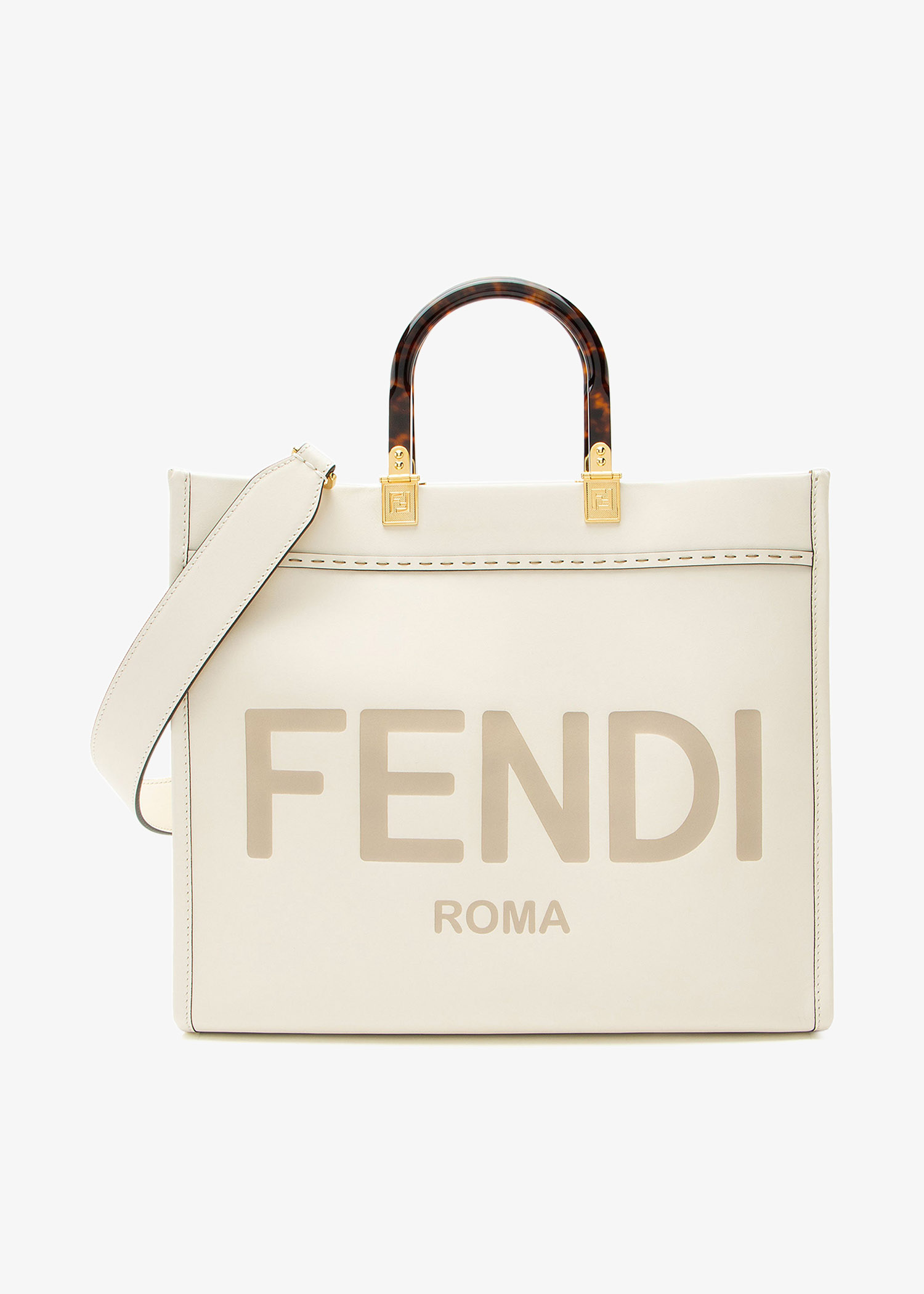 

Sunshine medium tote bag, White