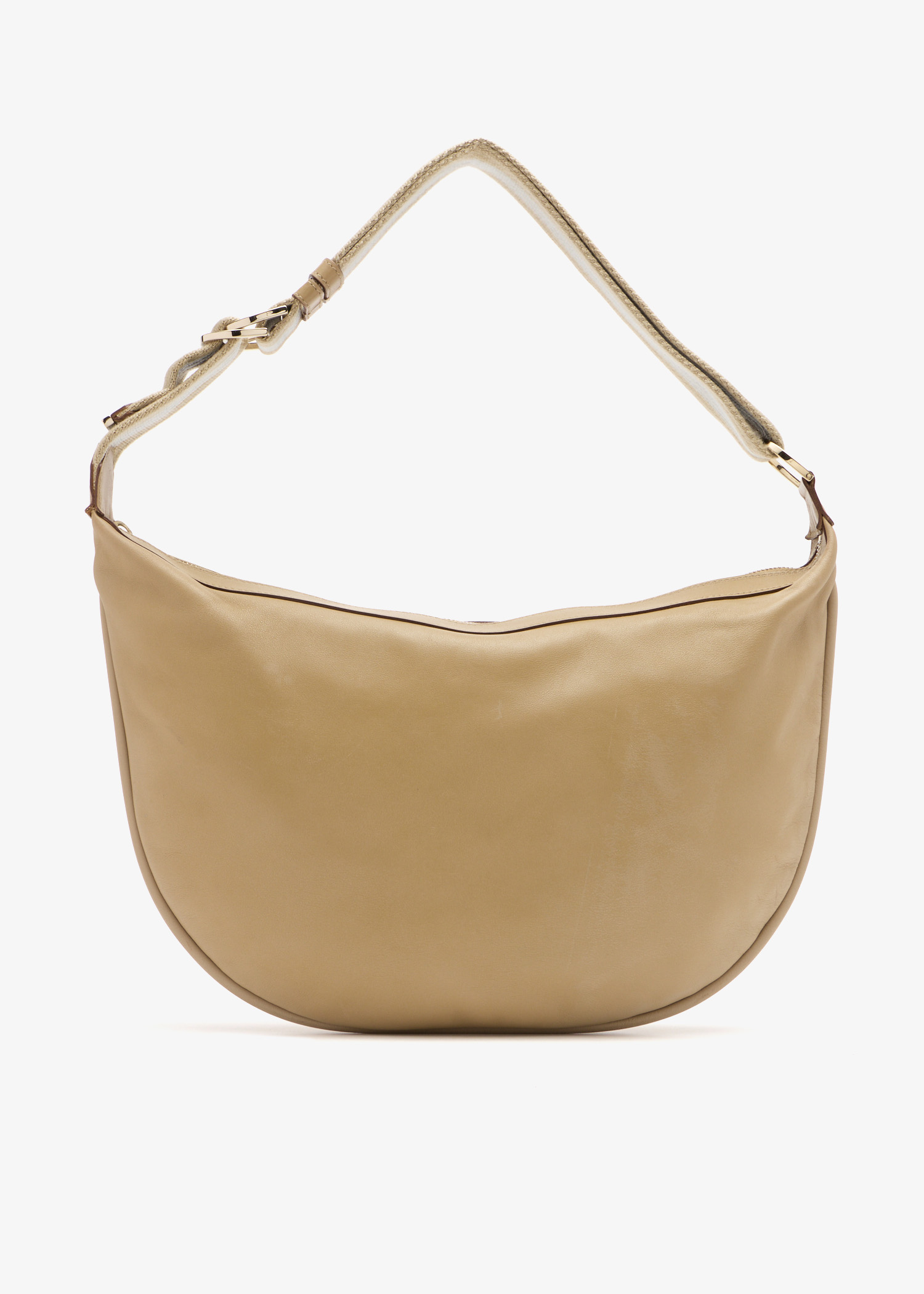 

Web Strap hobo bag, Beige