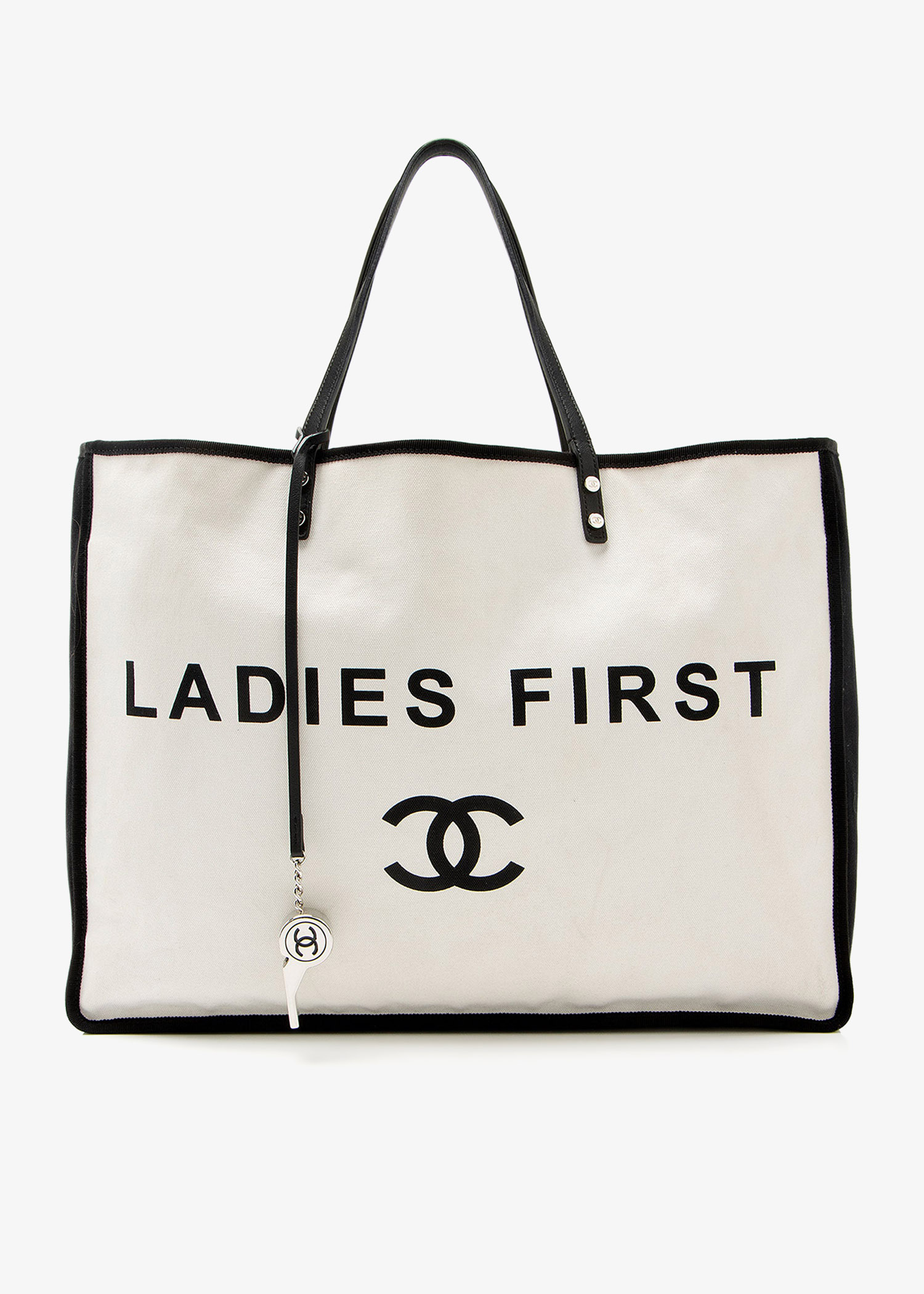 

Ladies First shopper tote bag, White