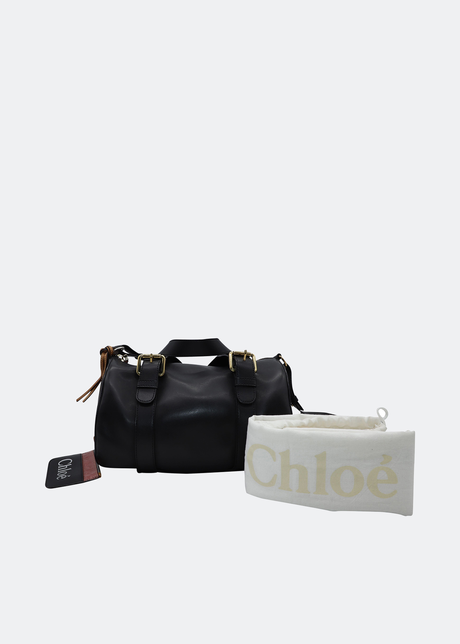 

Mini Sam bowler bag in black leather