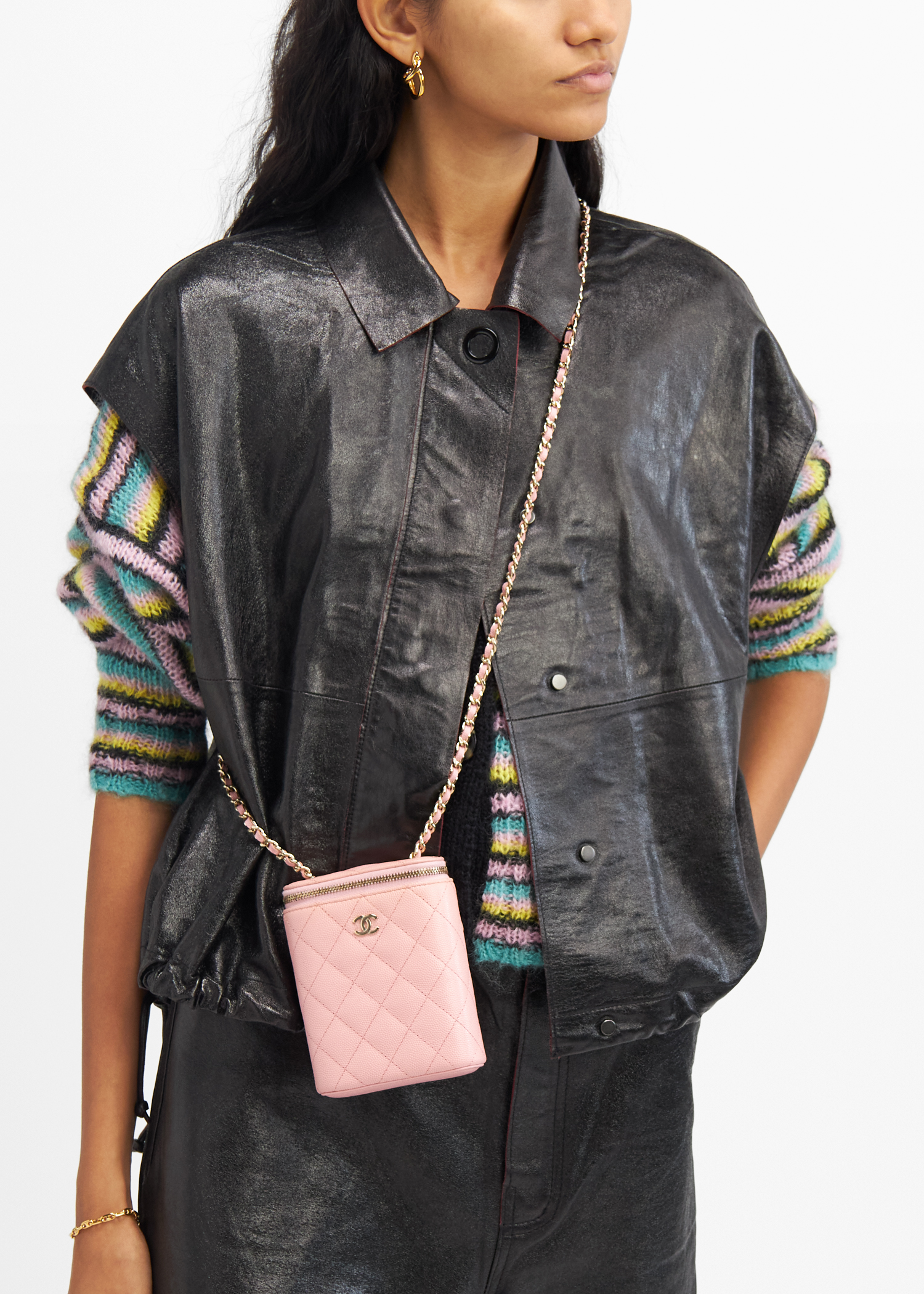 

Vanity crossbody bag, Pink