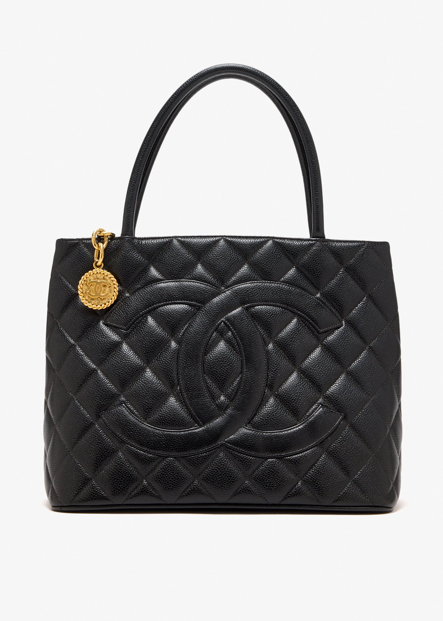 

Caviar Medallion tote bag, Black