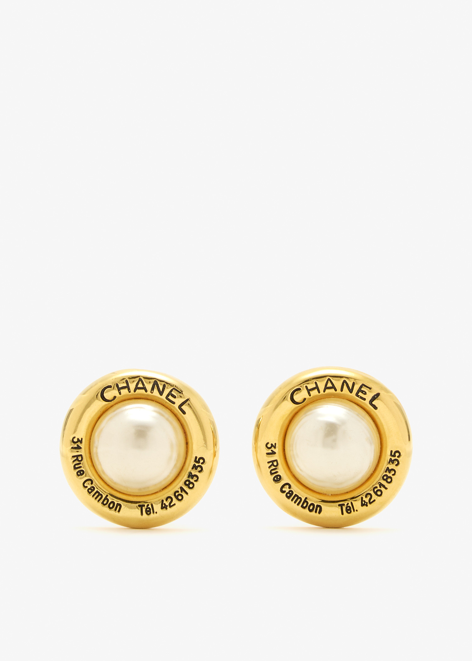 

31 Rue Cambon clip-on earrings, Gold
