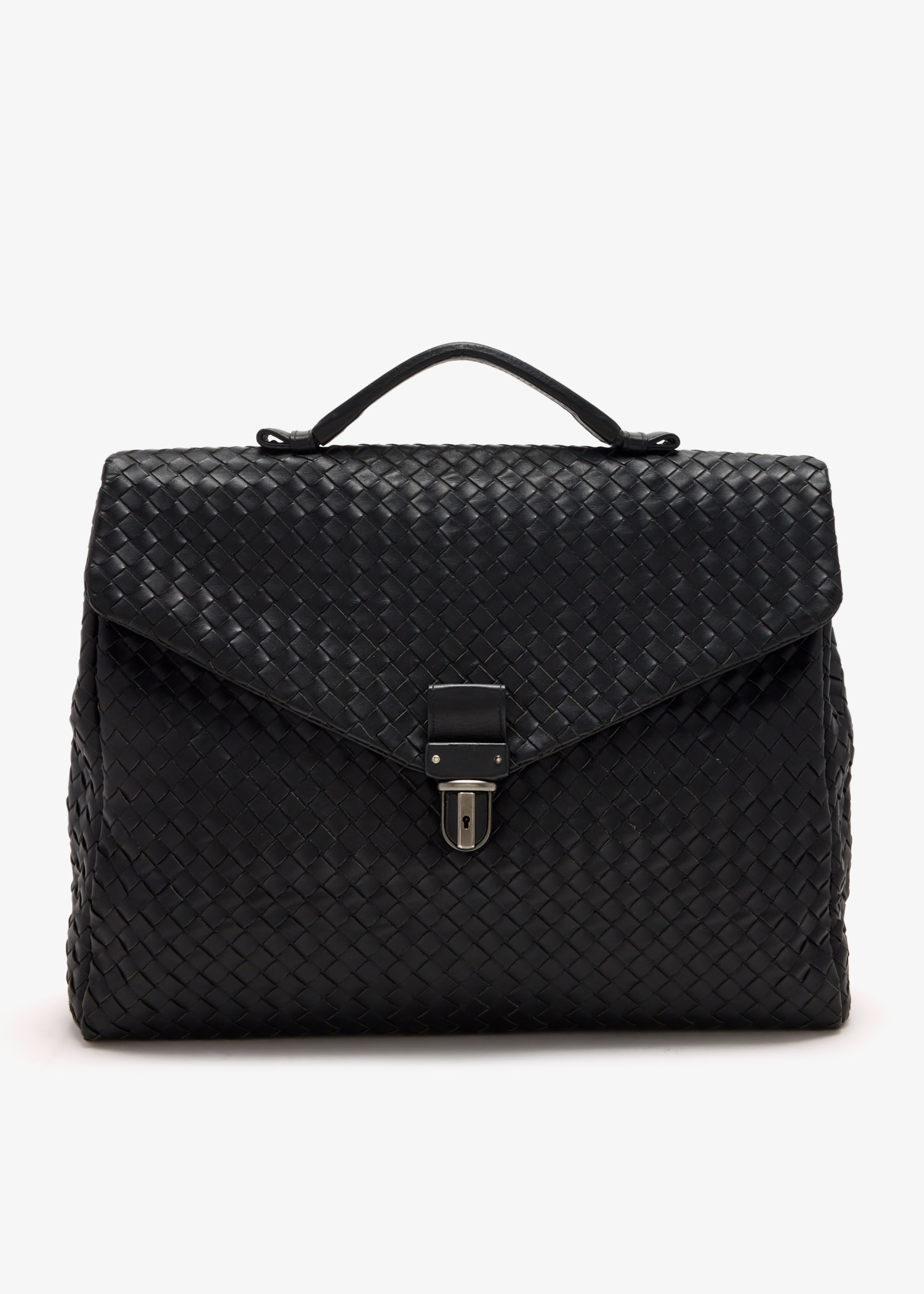 

Intrecciato business bag, Black