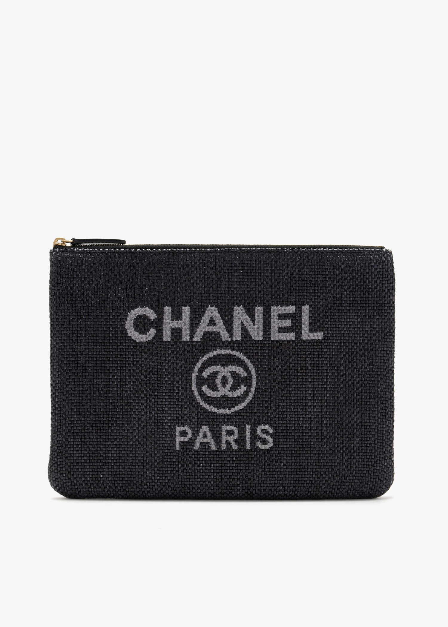 

Medium Deauville O Case clutch, Black