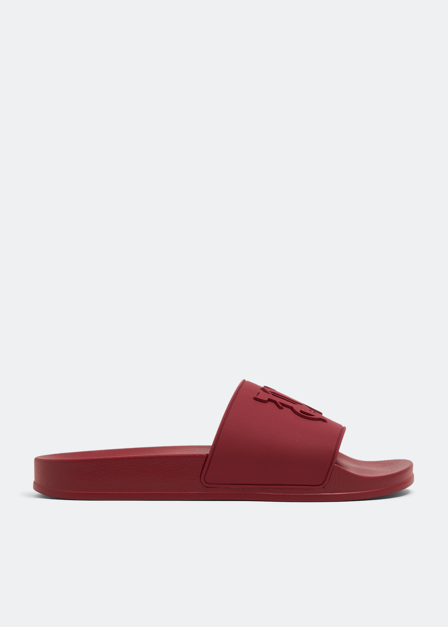 

Monogram pool slides, Red