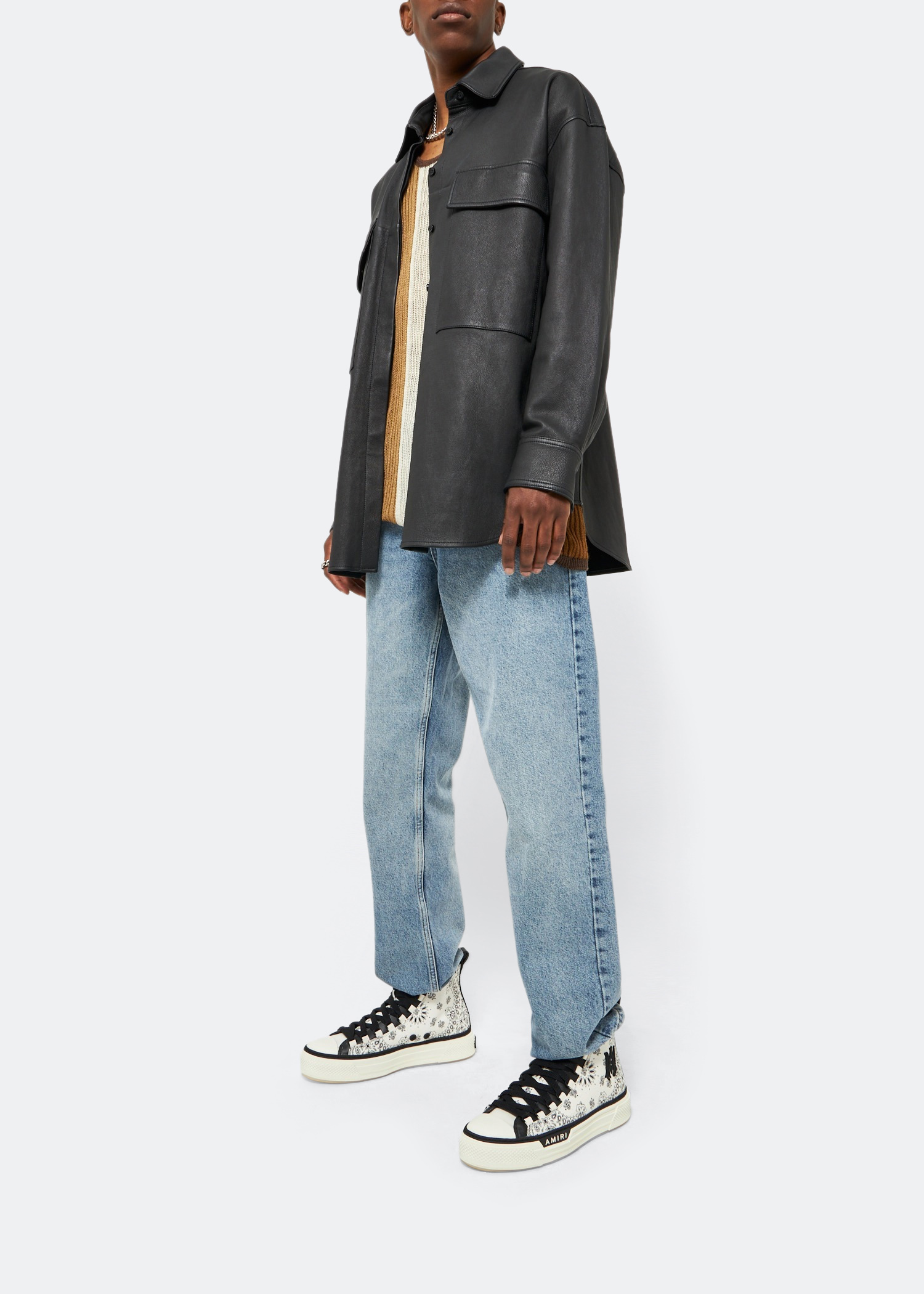 

Bandana MA court hi-top sneakers, White