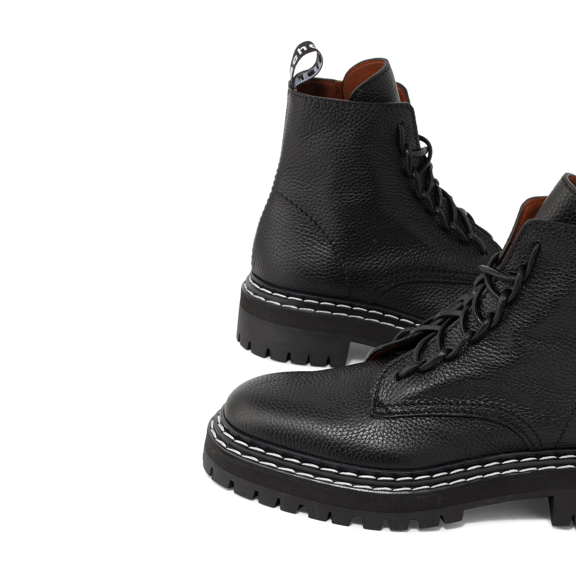 

Lug Sole combat boots, Black