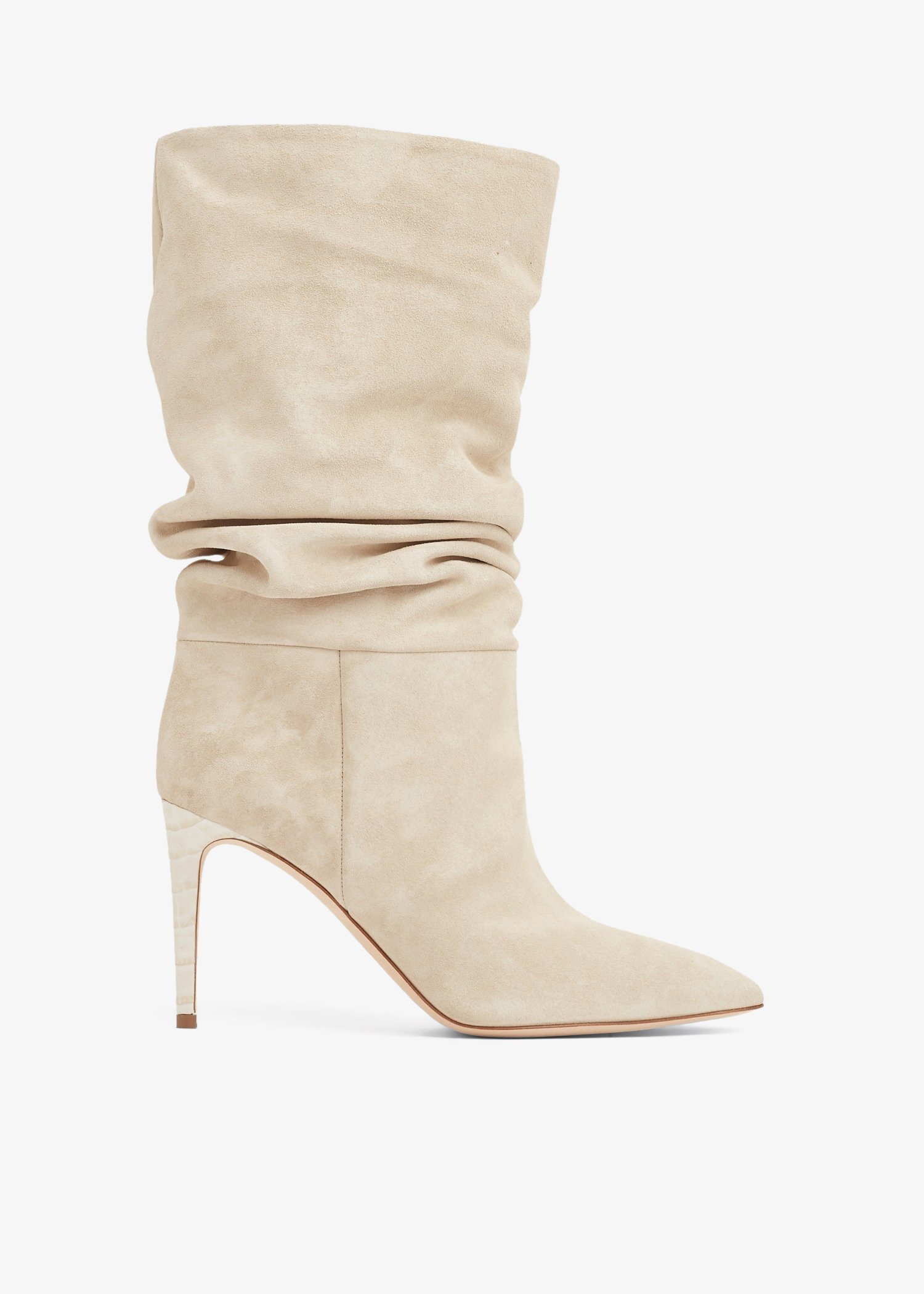 

Slouchy boots, Beige