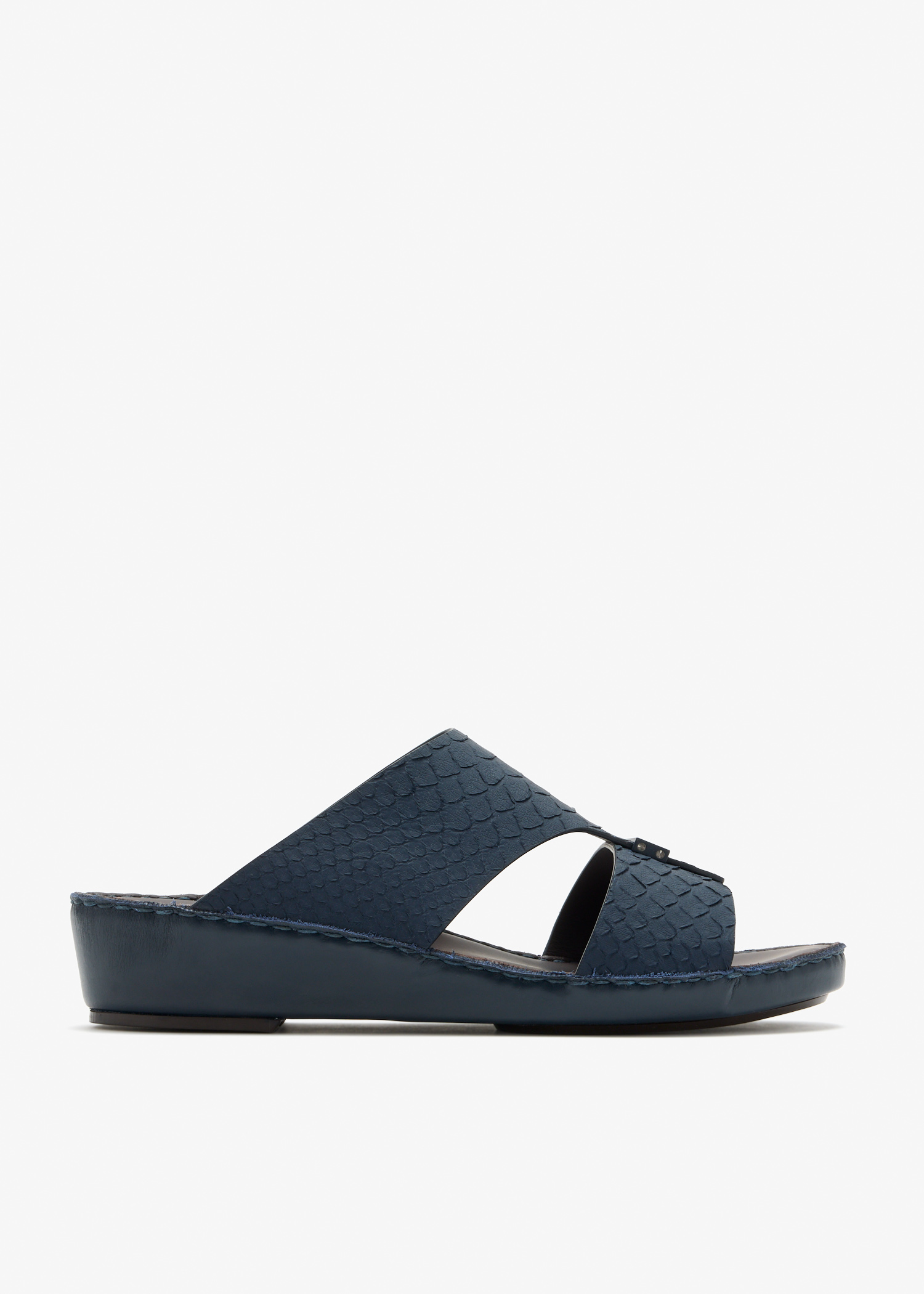 

Cerchio Gomato python sandals, Navy