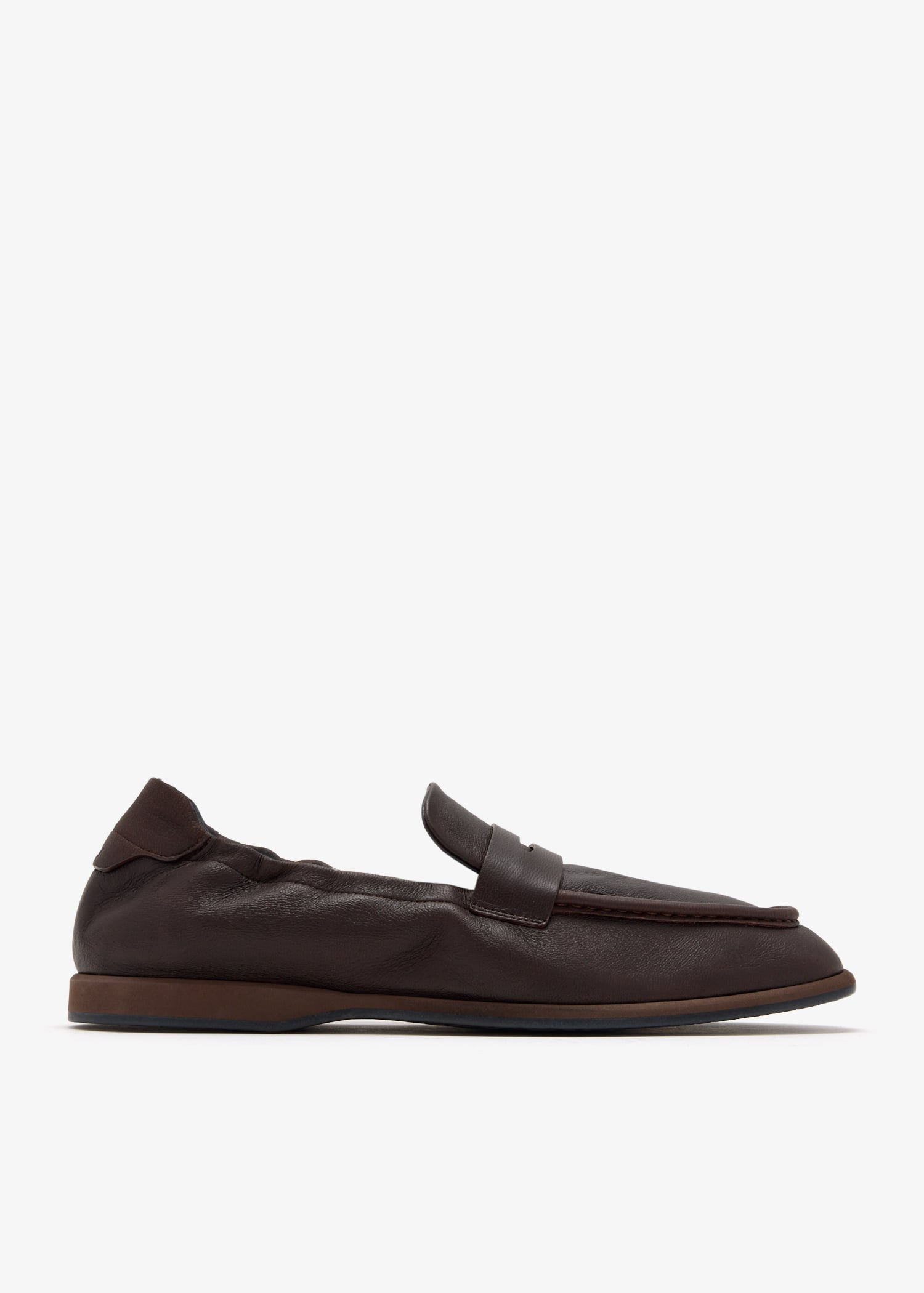 

Elk Leather Penny loafers, Brown