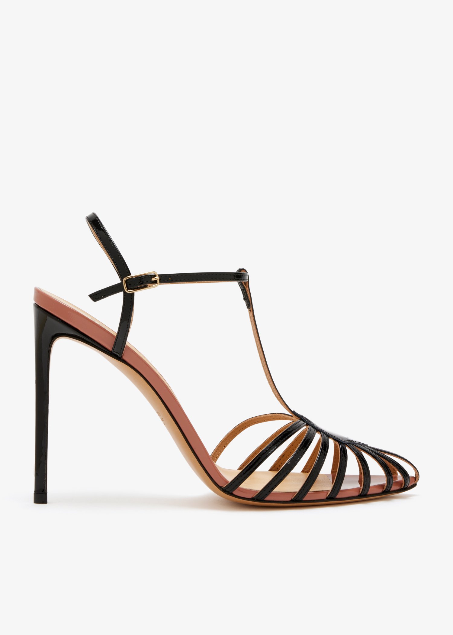 

Cage sandals, Black