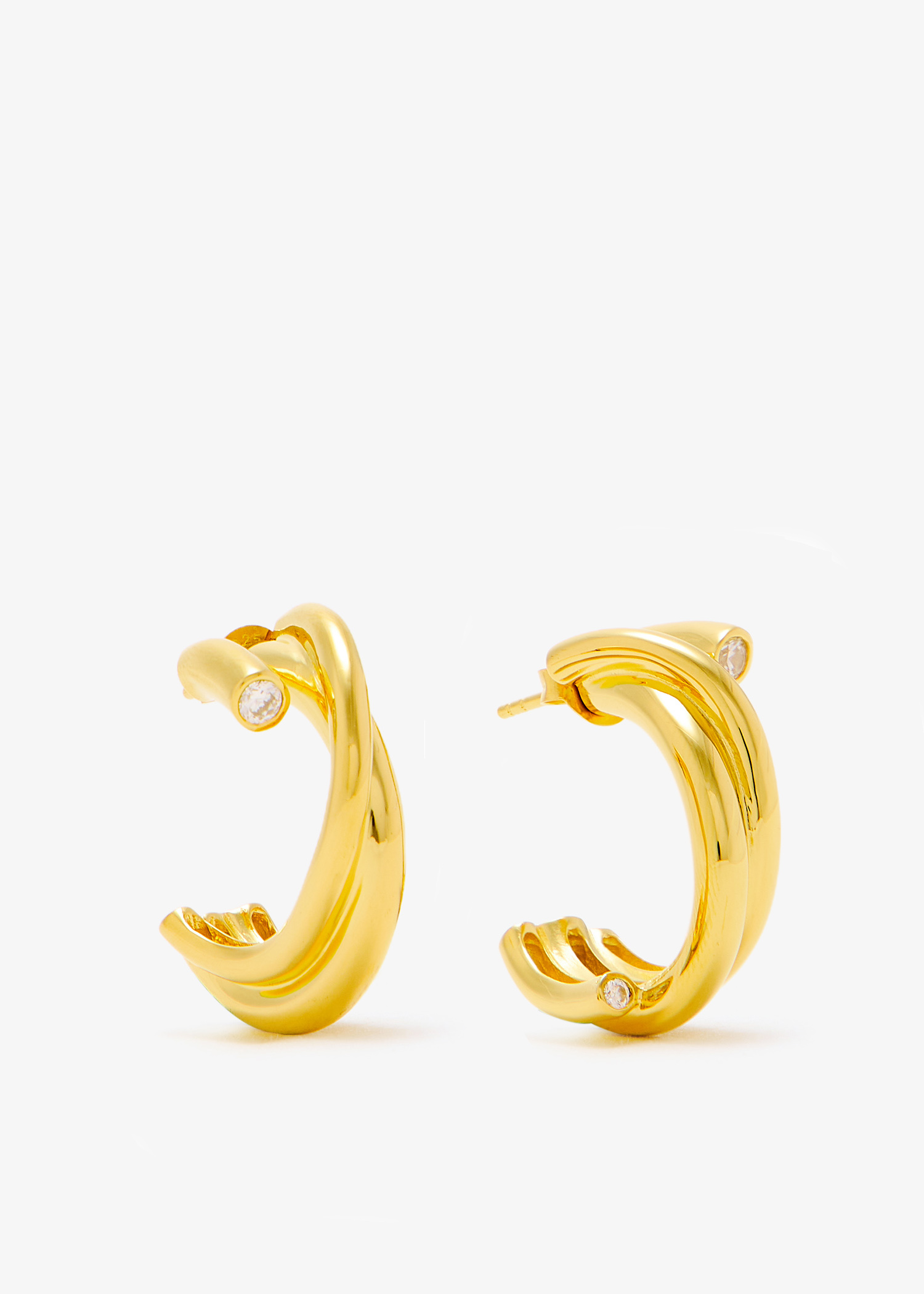 

Coil earrings, Gold