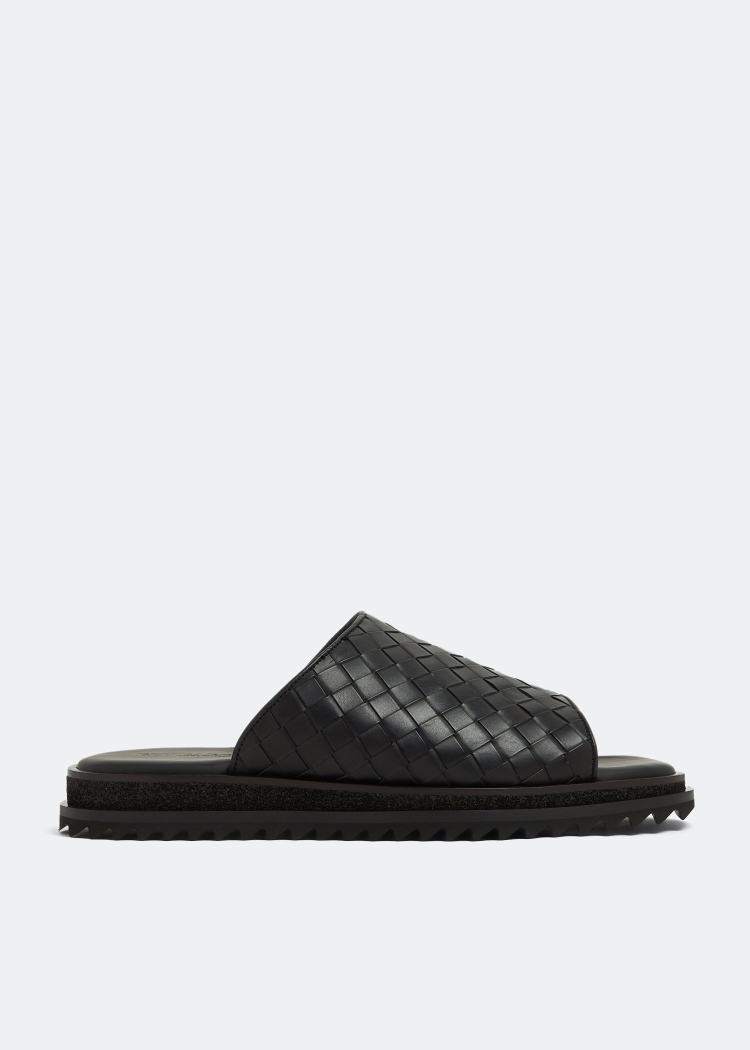 

Leather woven sandals, Black