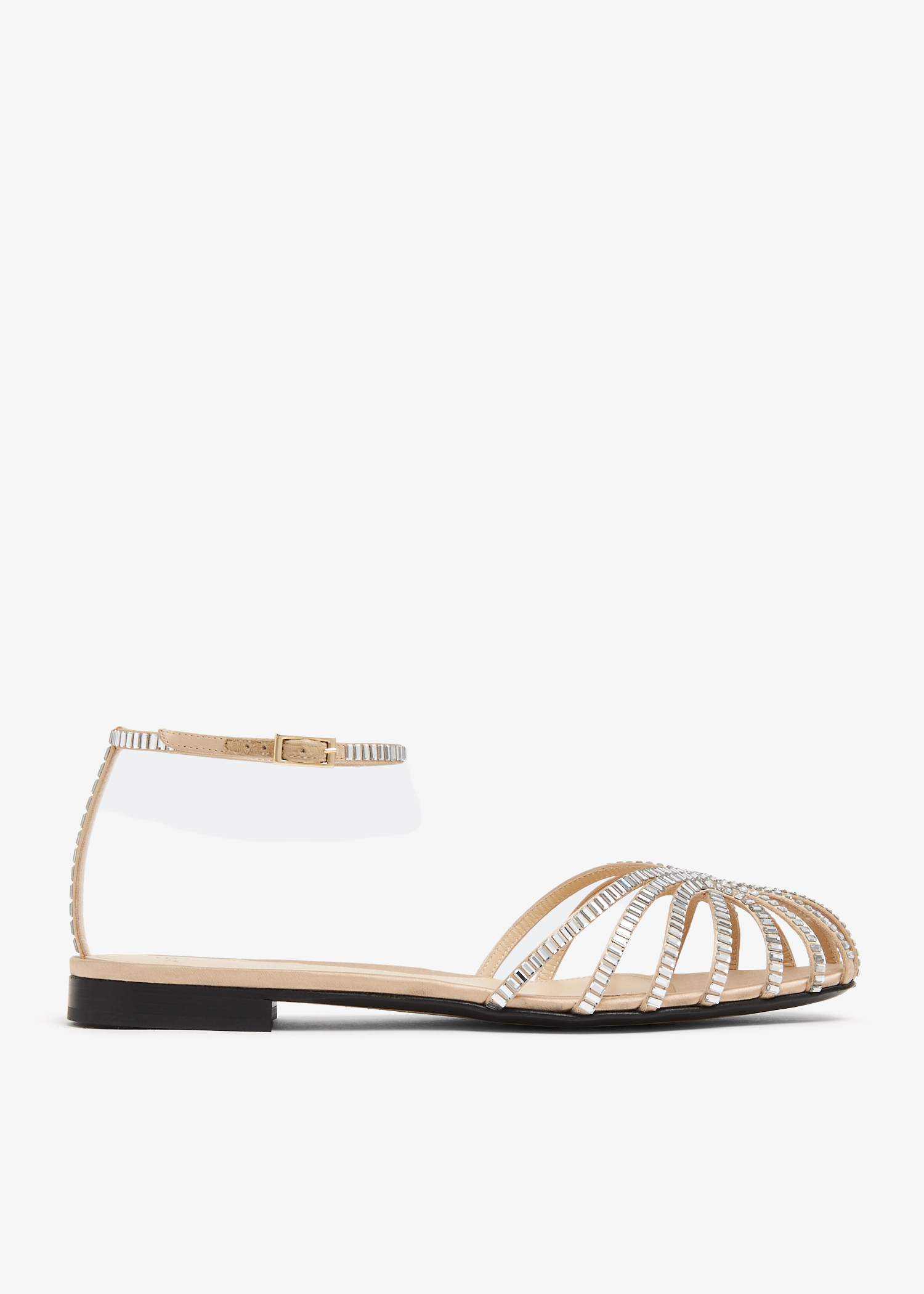 

Rebecca satin sandals, Beige