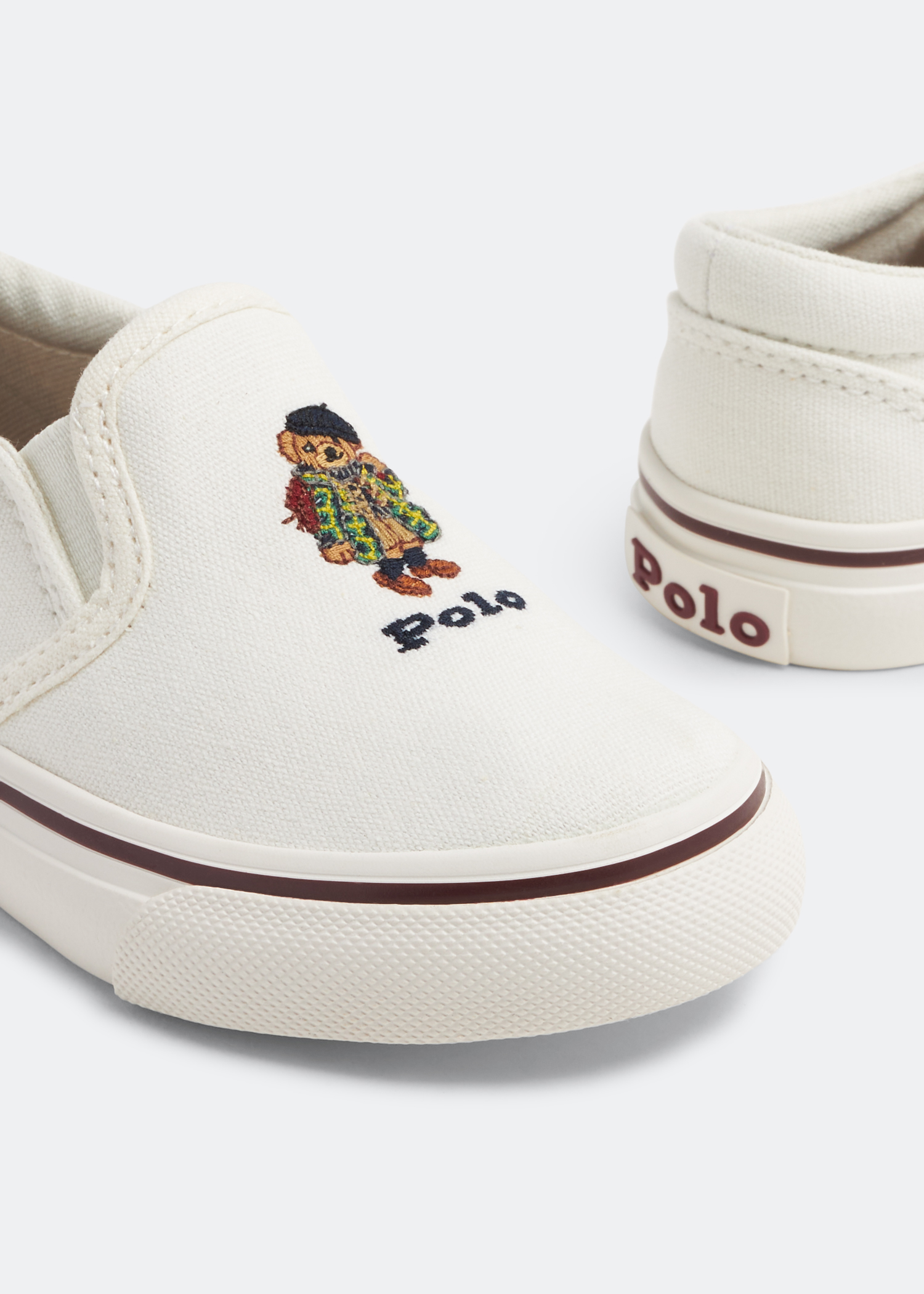 

Keaton Bear slip-on sneakers, White