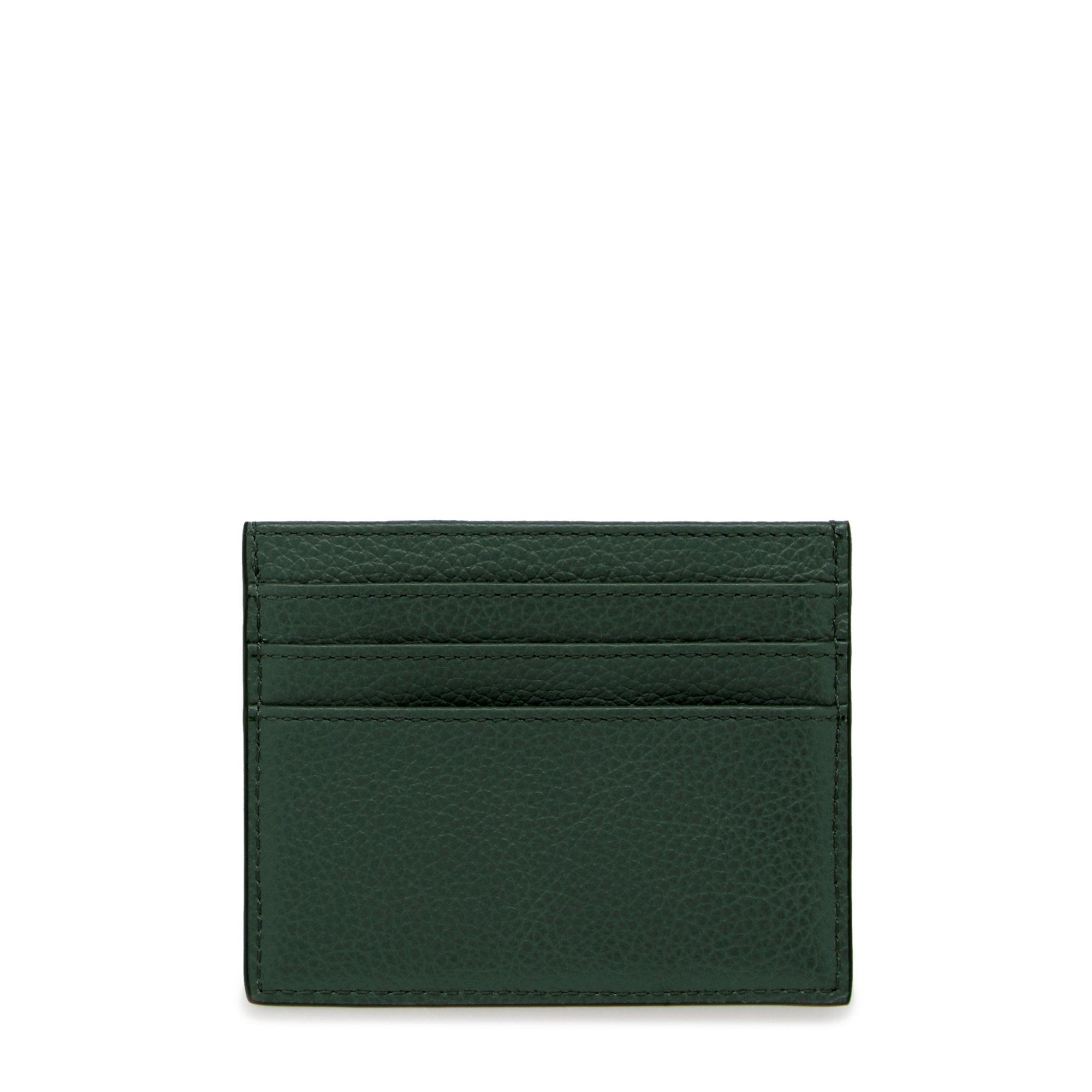 

Zipped credit card slip, Green