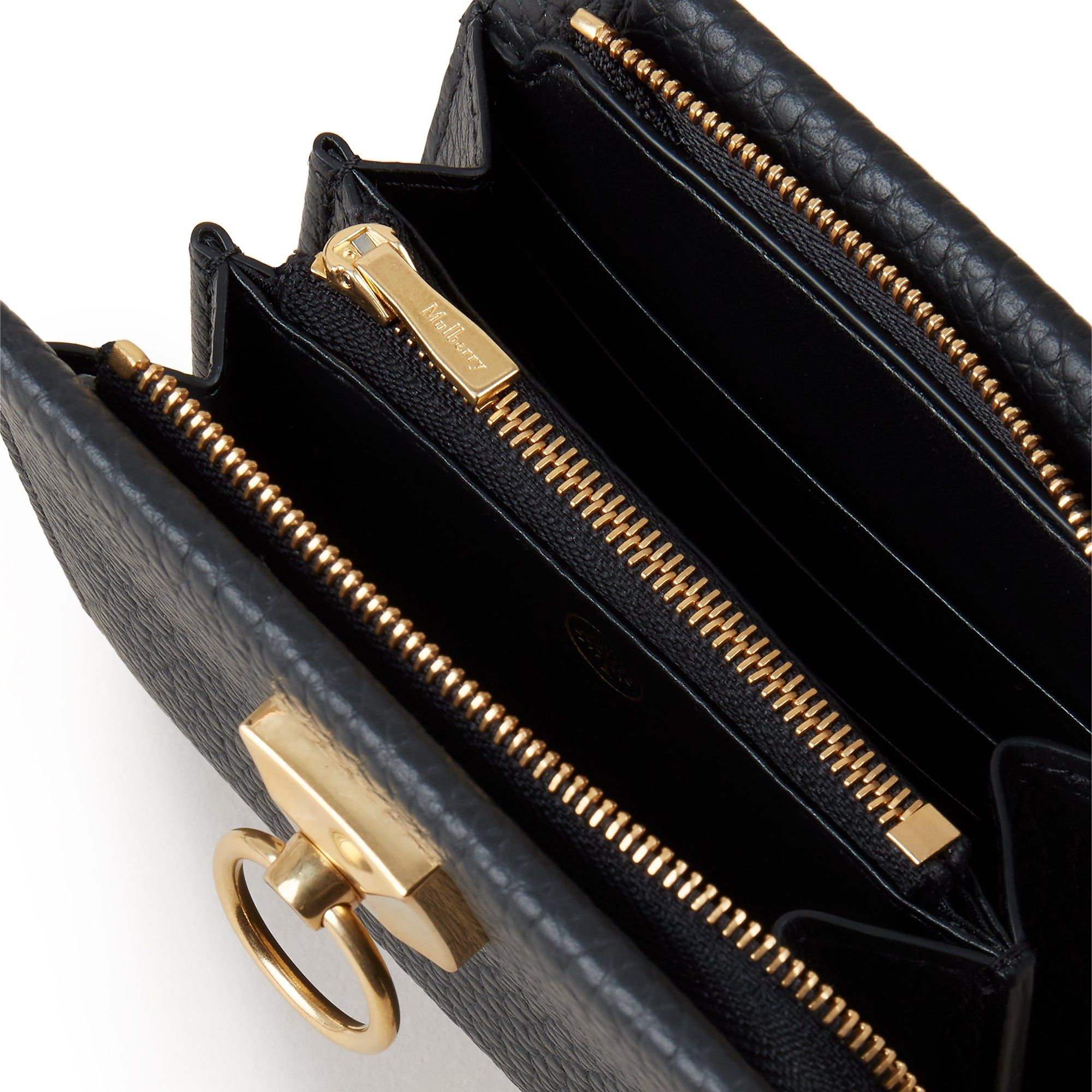 

Iris zip around purse, Black