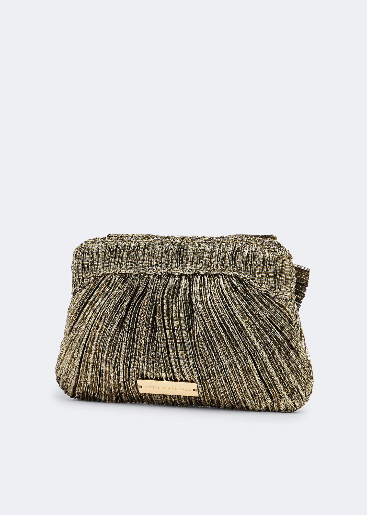 

Rochelle mini bow clutch, Gold