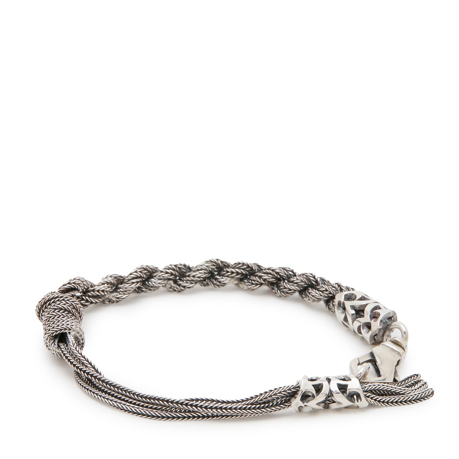 

Braided sterling silver bracelet