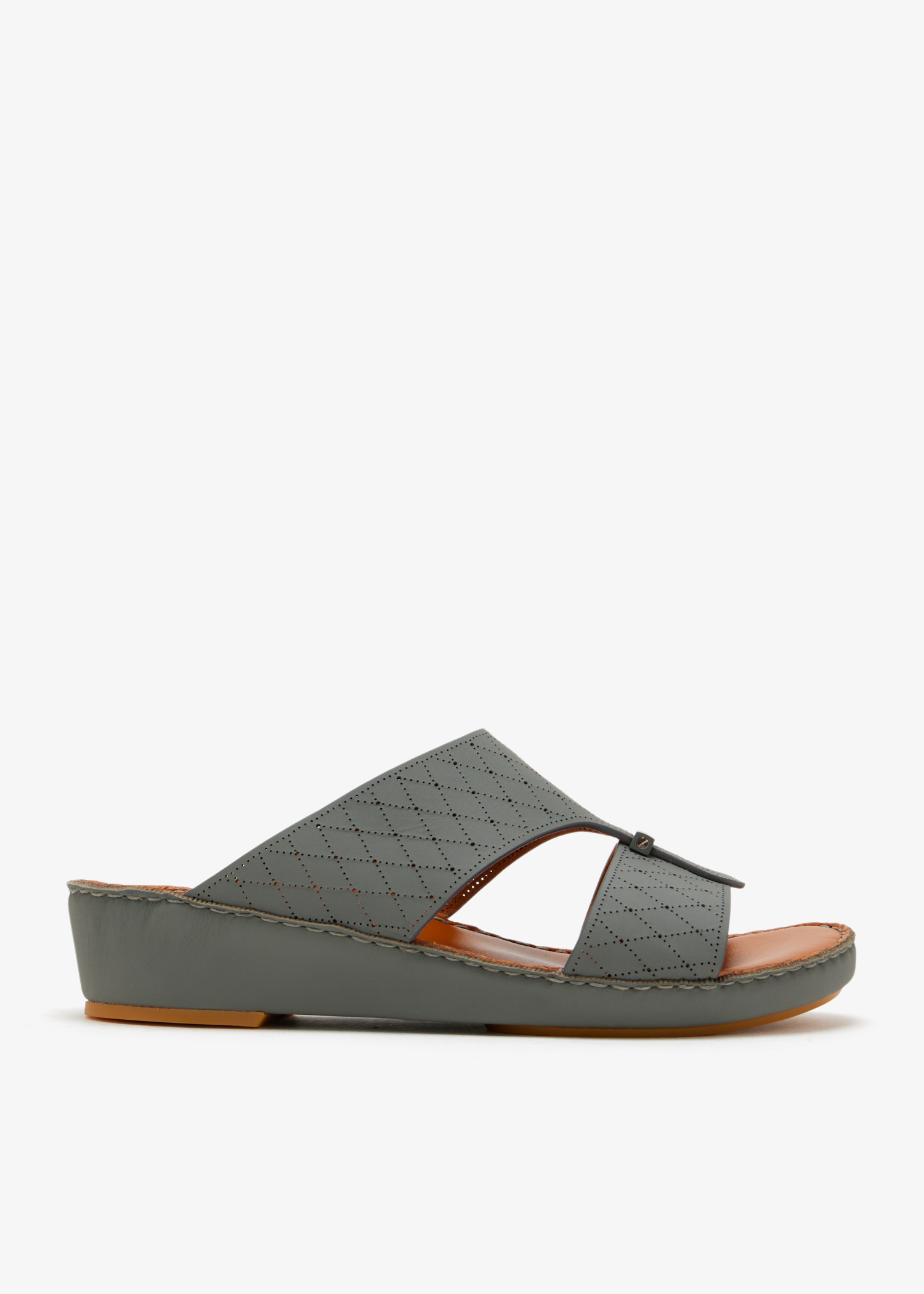 

Cerchio Perforated Rombi sandals, Grey