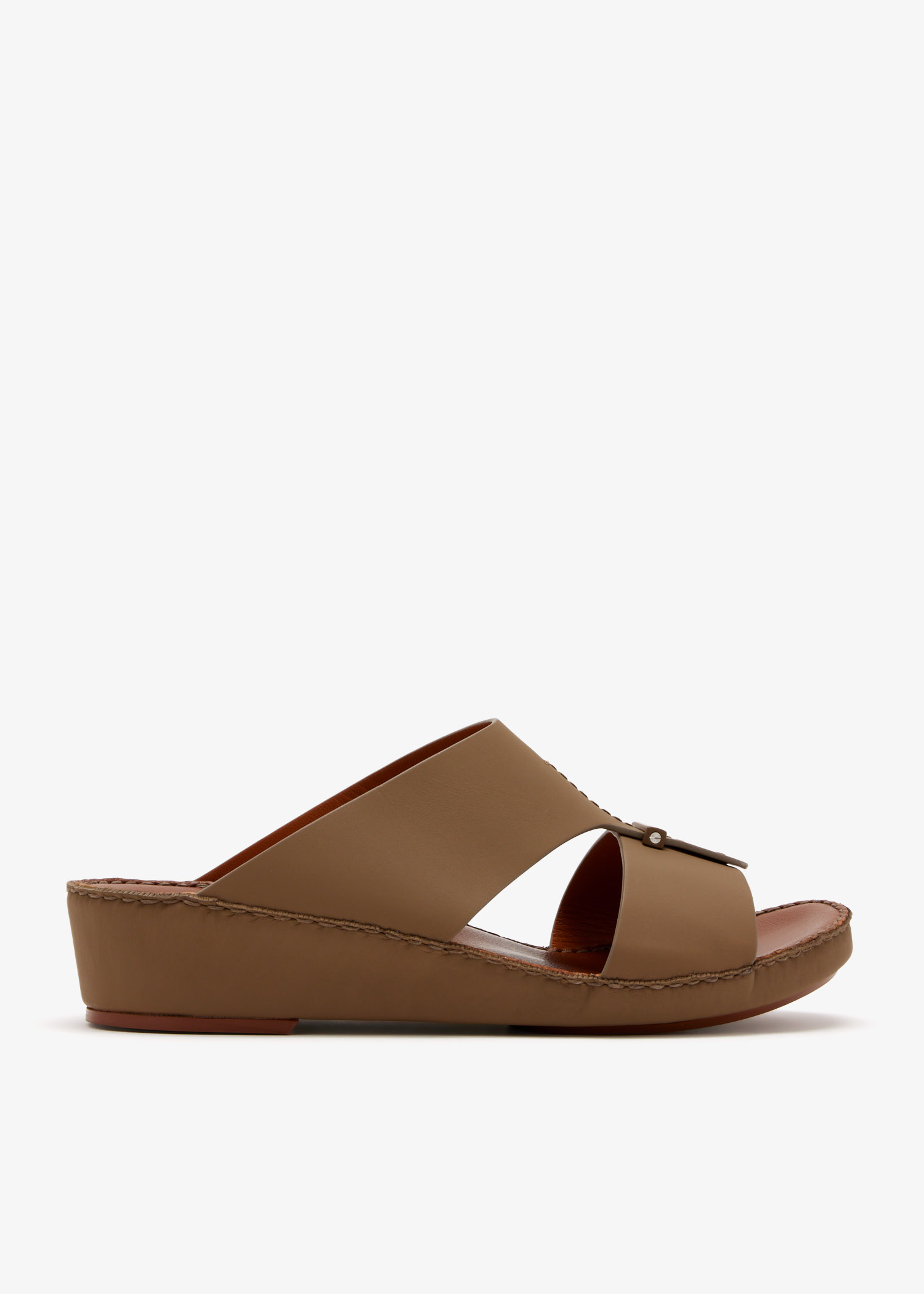 

Cerchio Cucire Rubbercalf sandals, Beige