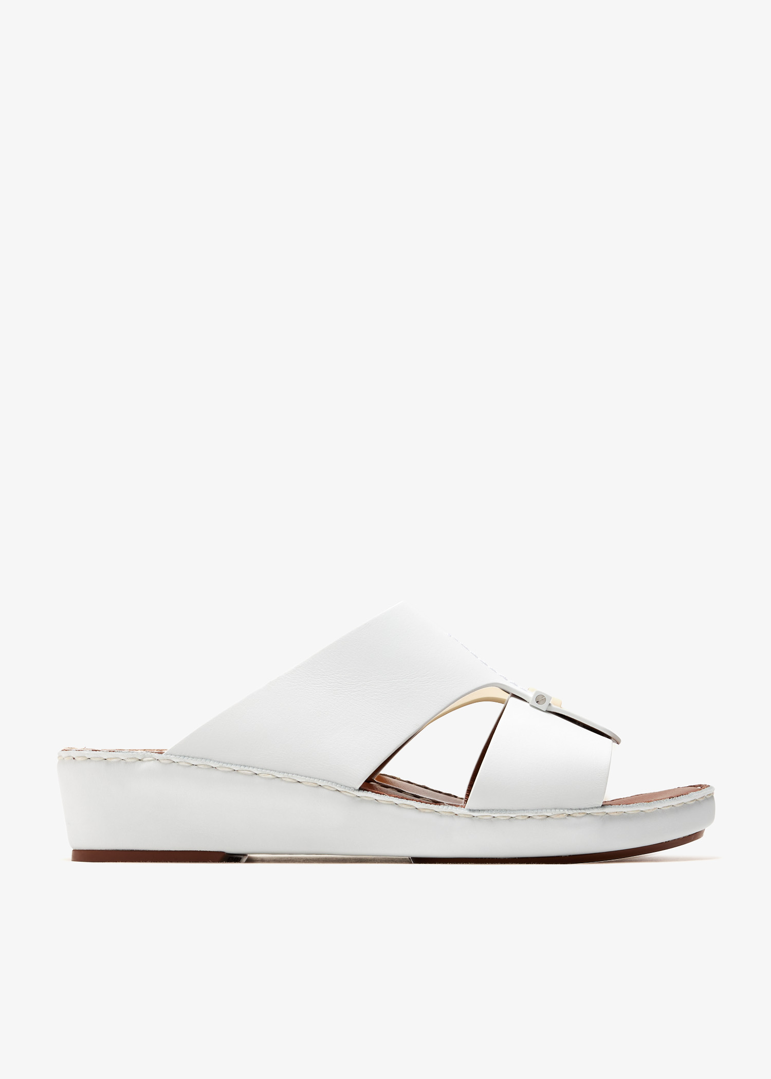 

Cerchio Cucire Rubbercalf sandals, White