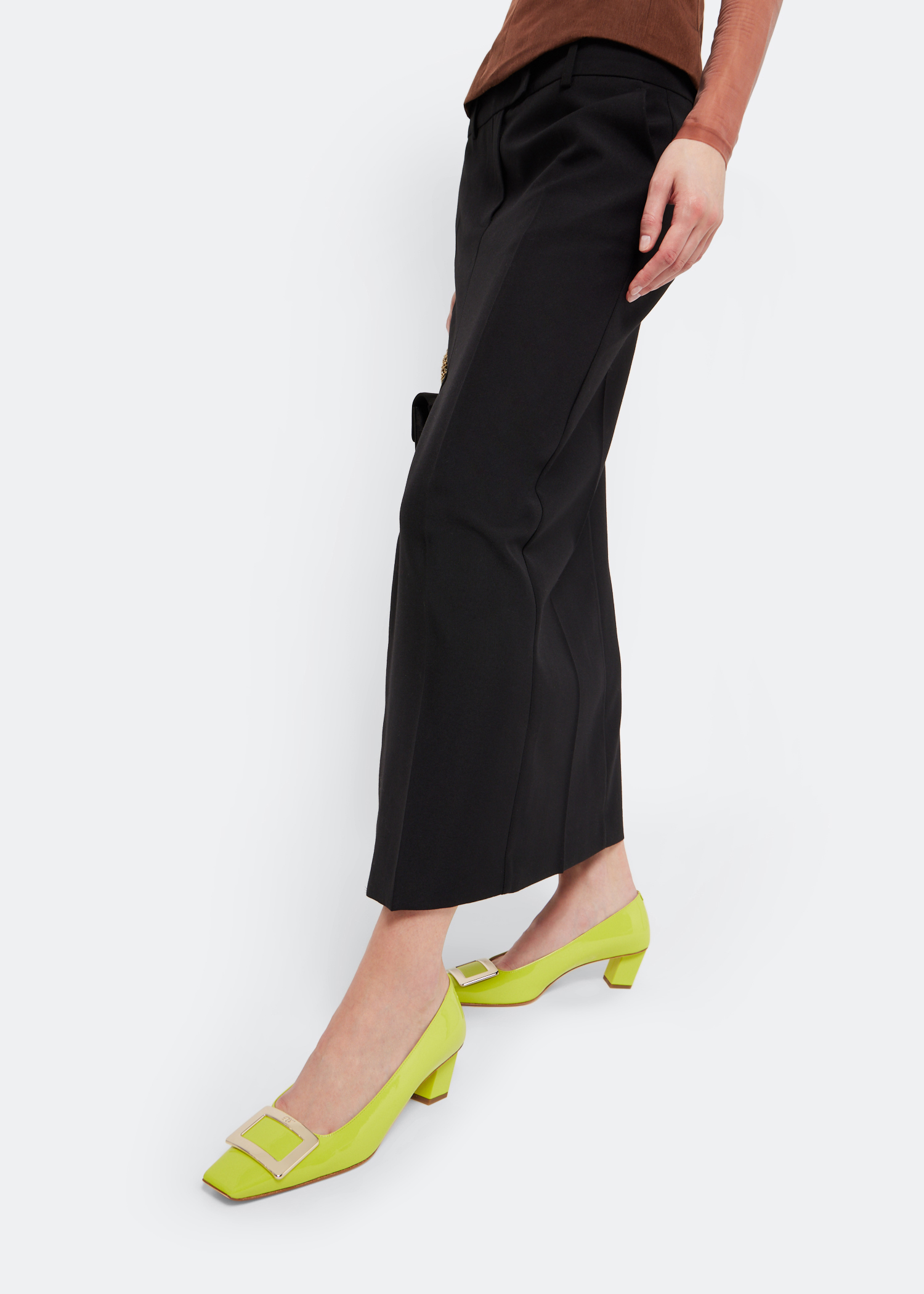 

Belle Vivier pumps, Green