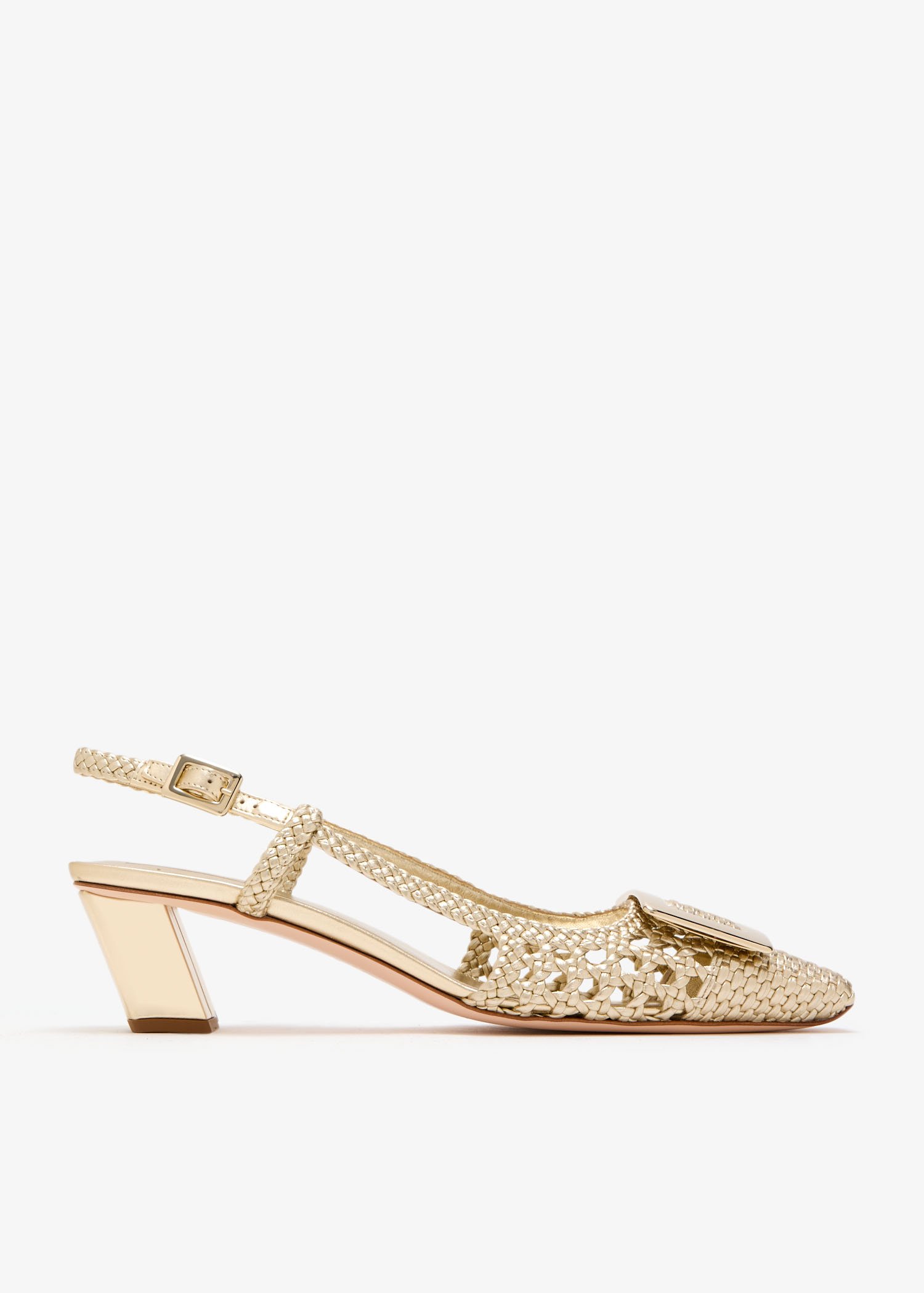 

Belle Vivier slingback pumps, Gold