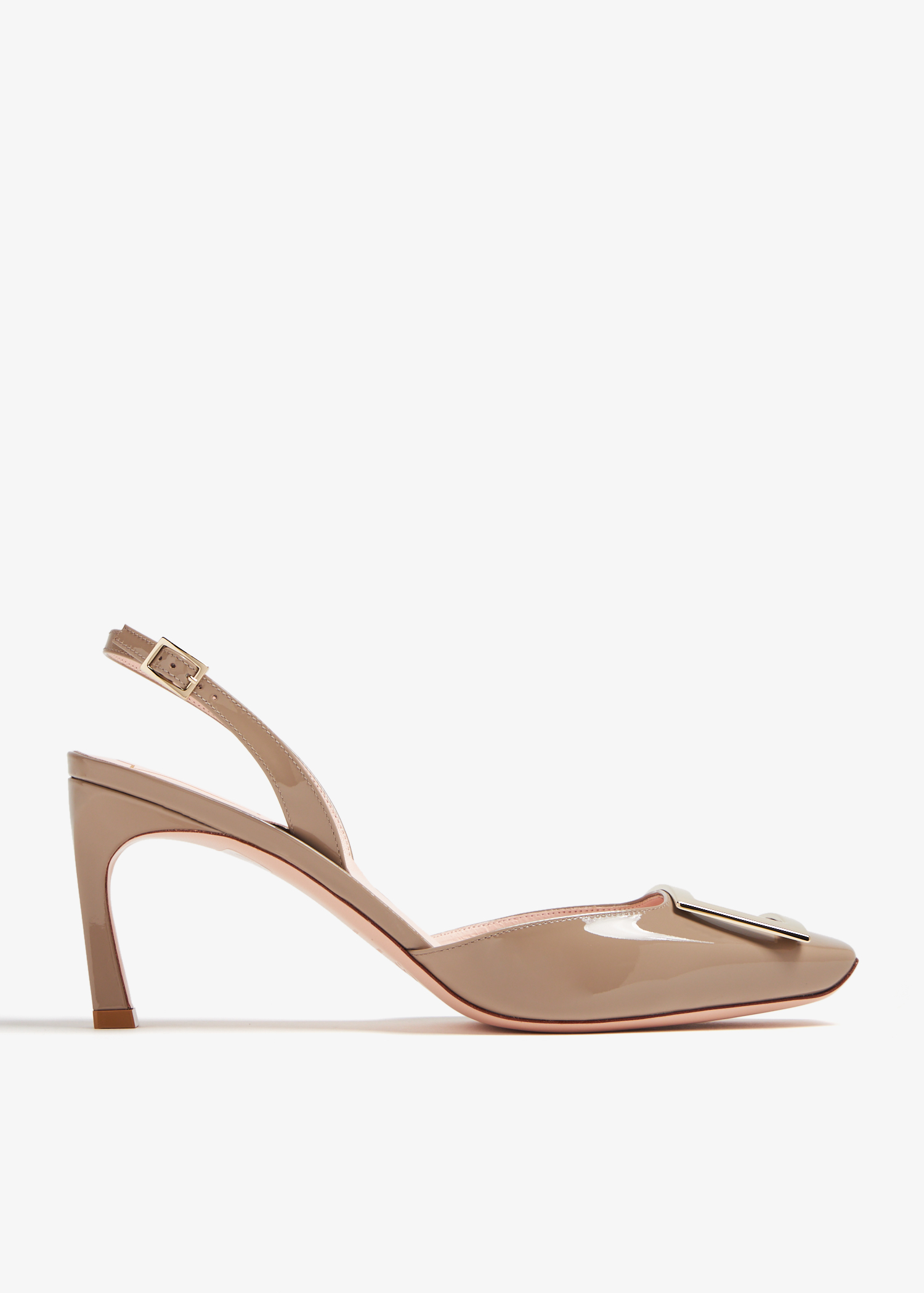 

Trompette buckle slingback pumps, Beige