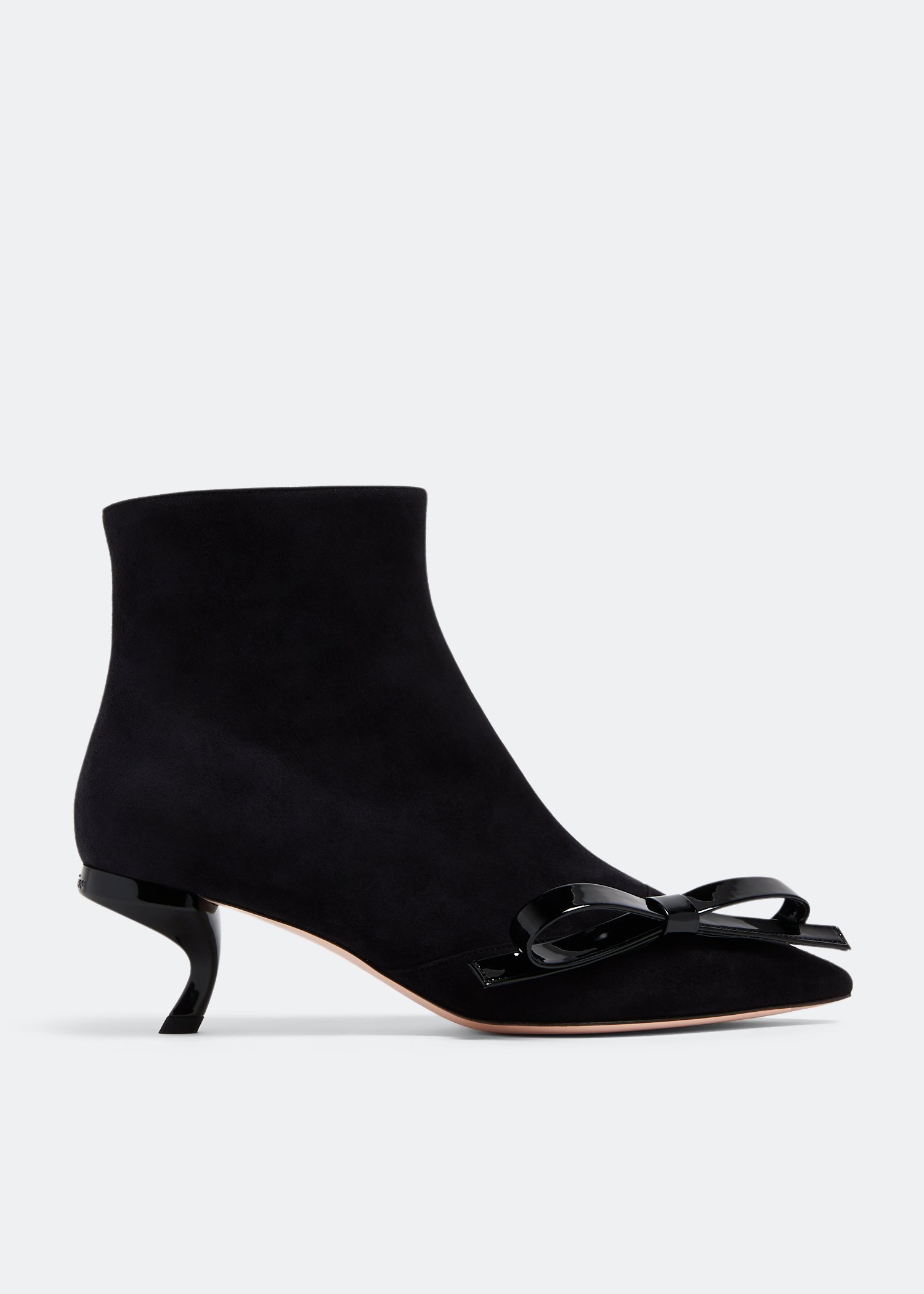 

Virgule Bow booties, Black