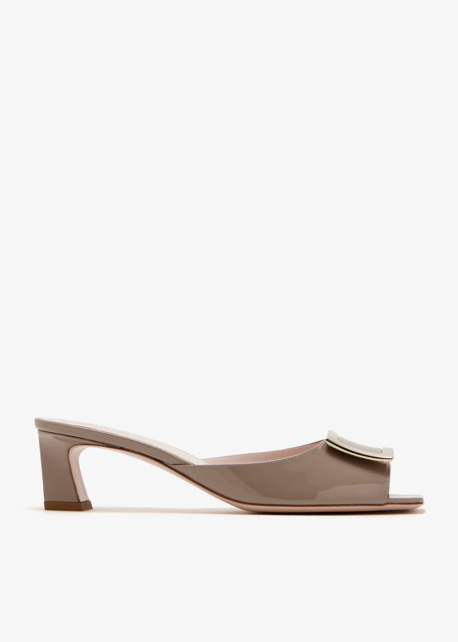

Trompette mules, Taupe
