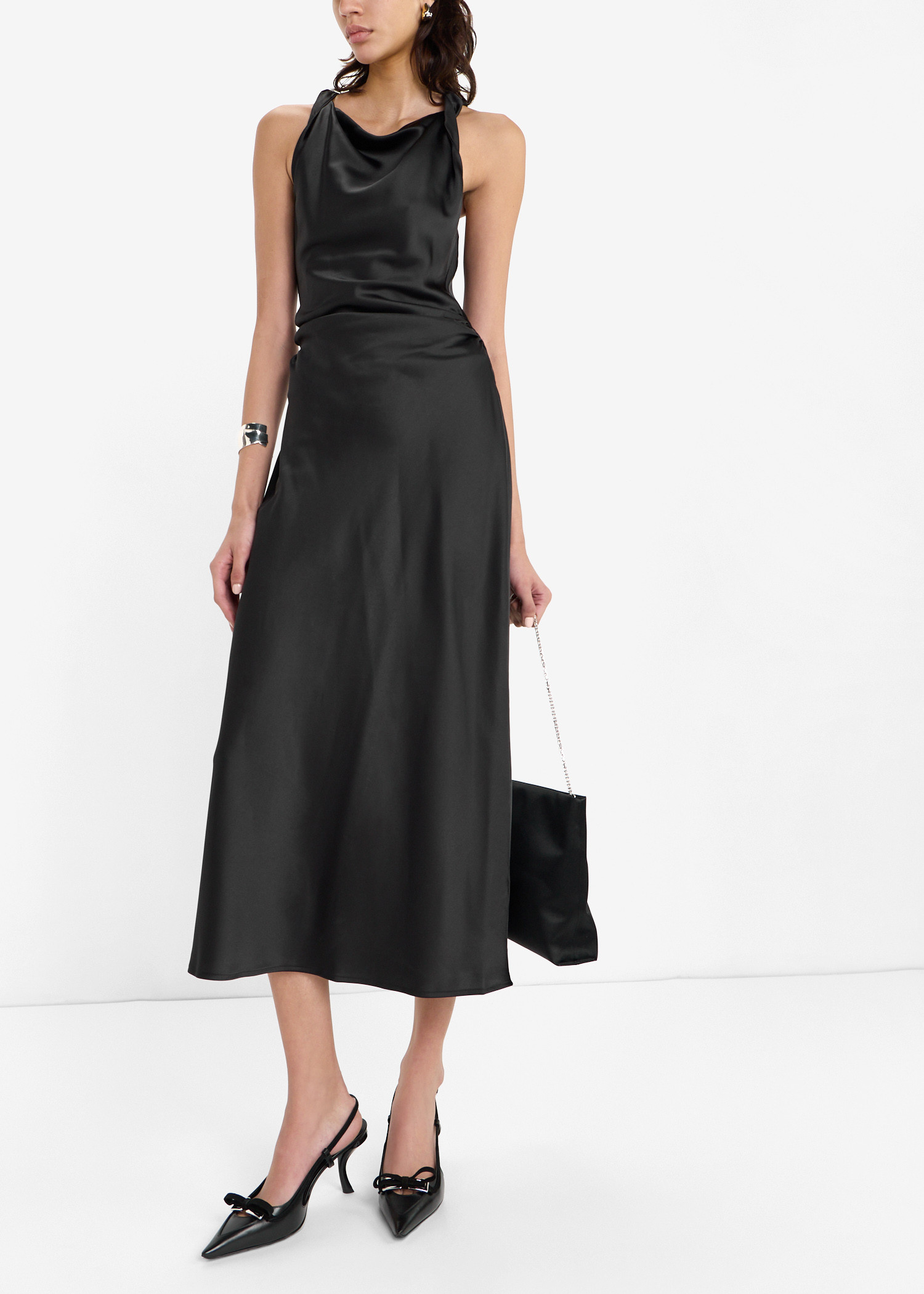 

Virgule slingback pumps, Black