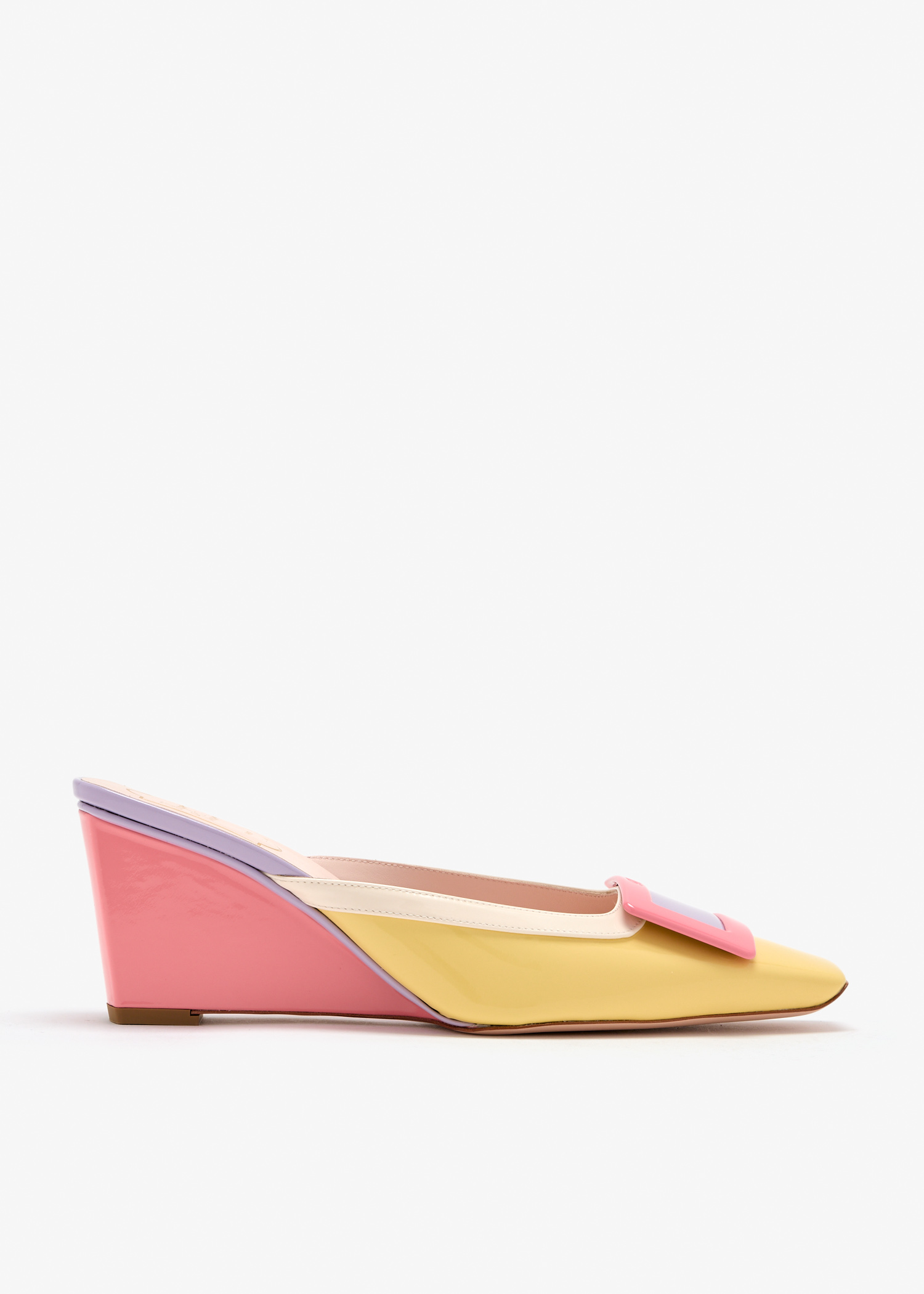 

Belle Vivier mules, Multicolored