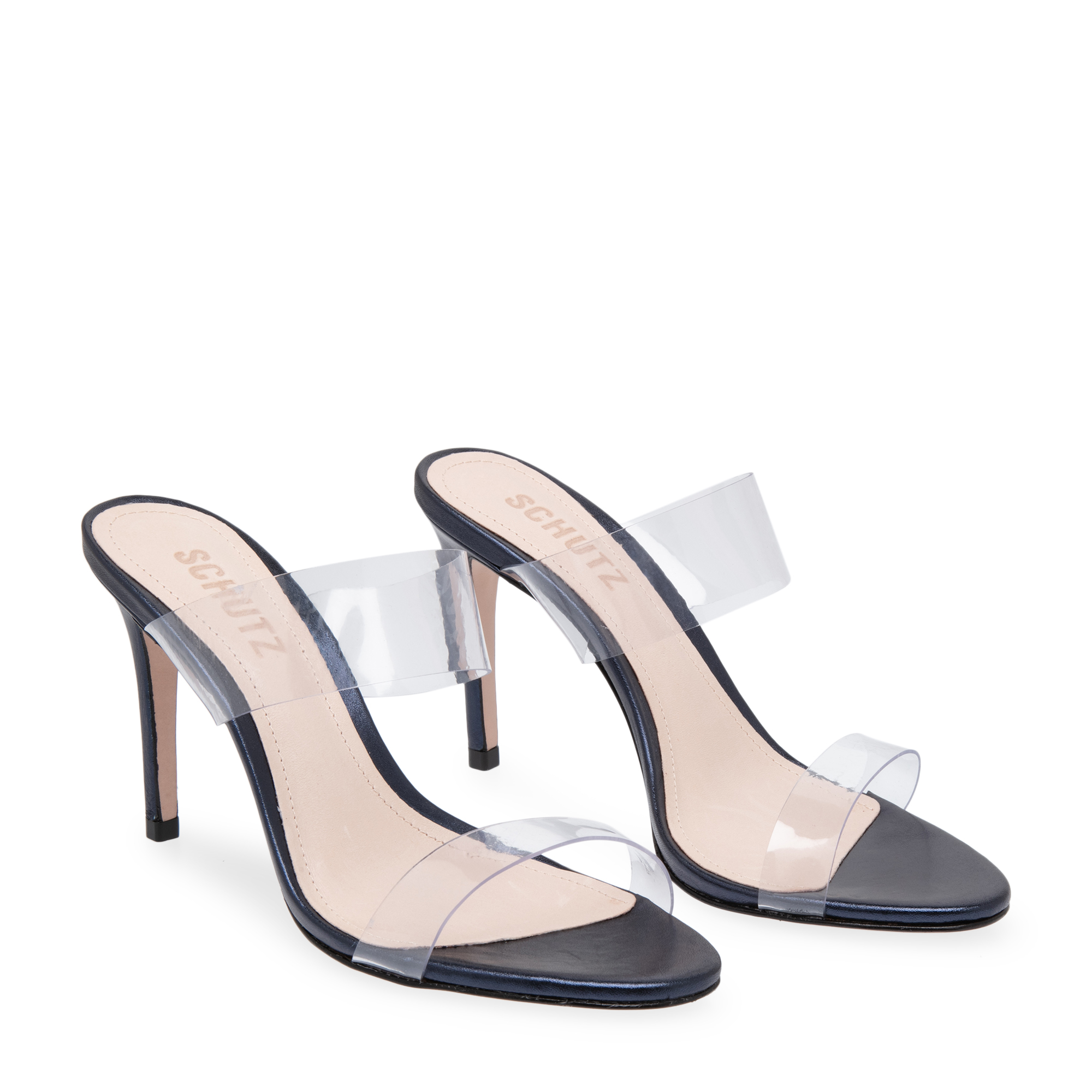 

Plexi mules, Grey