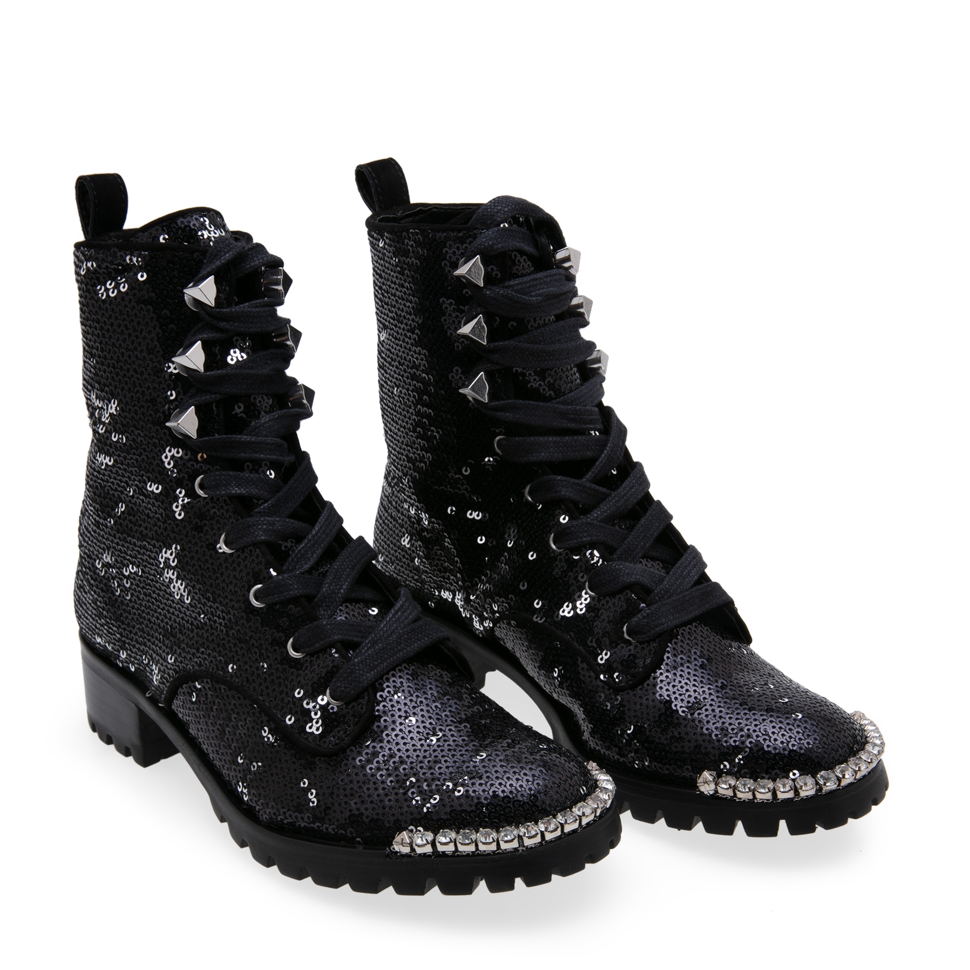 

Sequin boots, Black