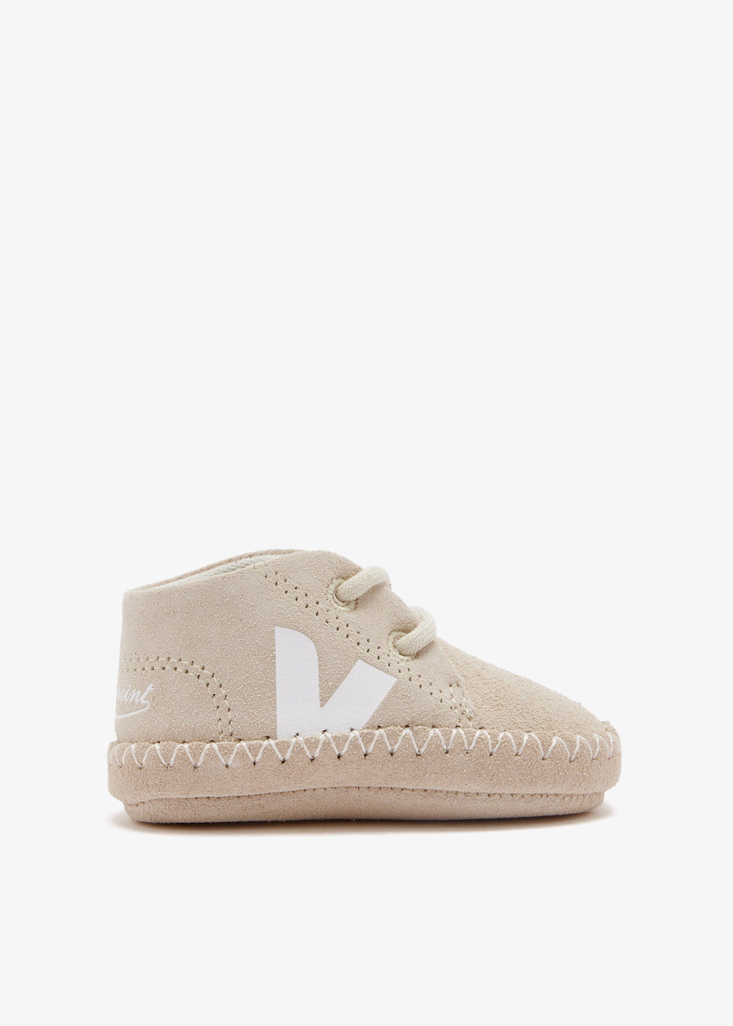 

x Veja suede crib shoes, Pink