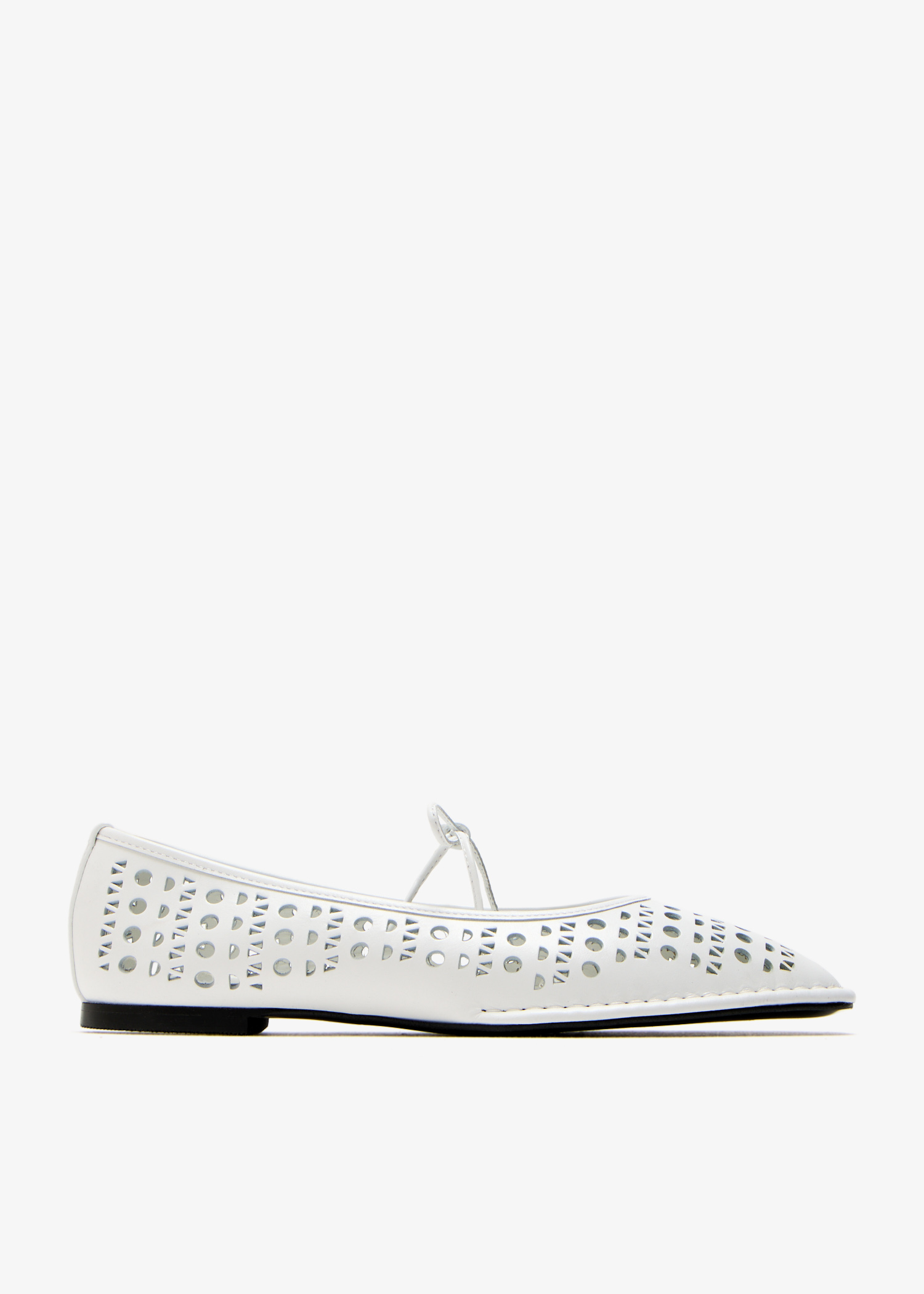 

Sway Slit ballet flats, White