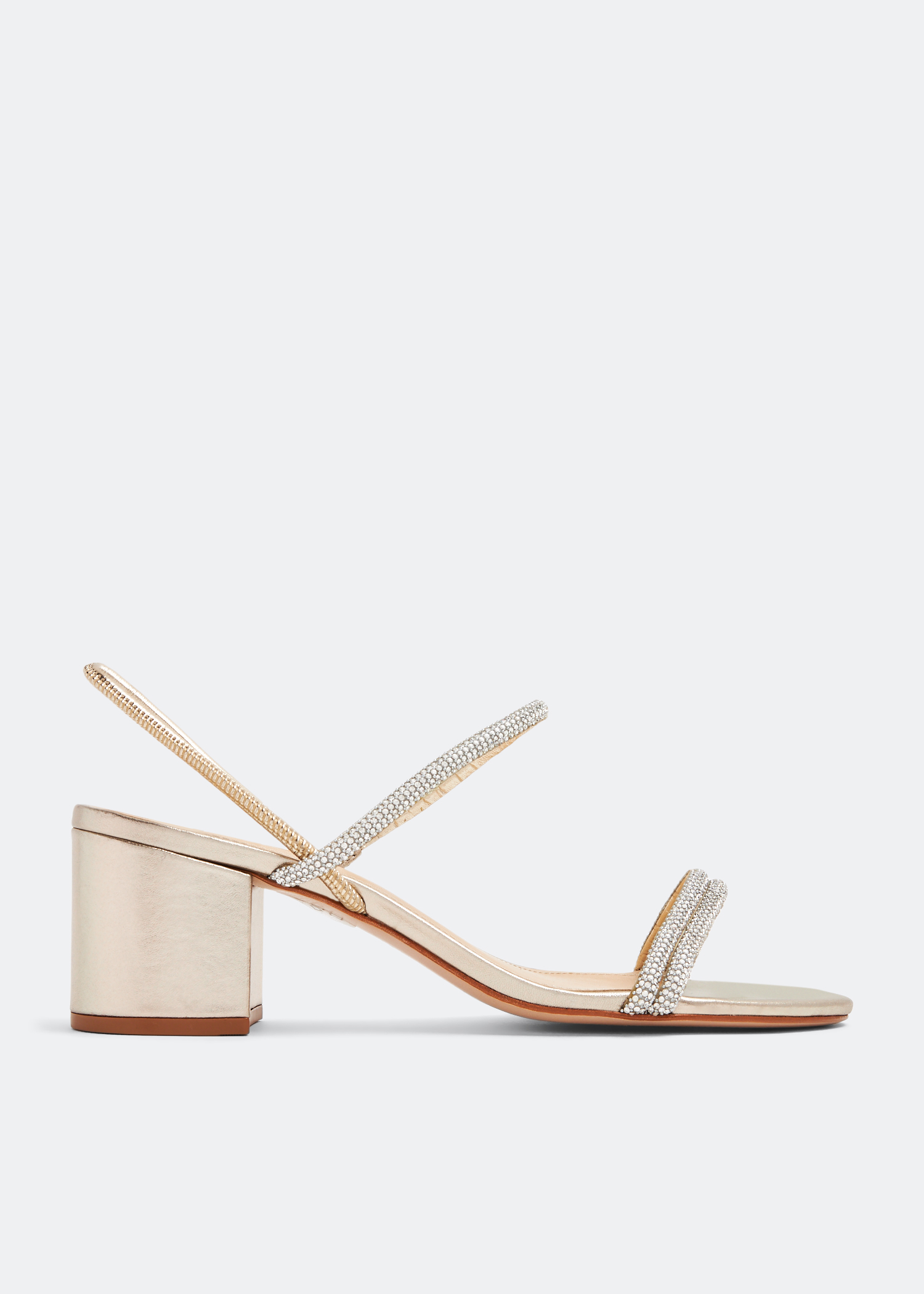 

Whiteley block sandals, Gold