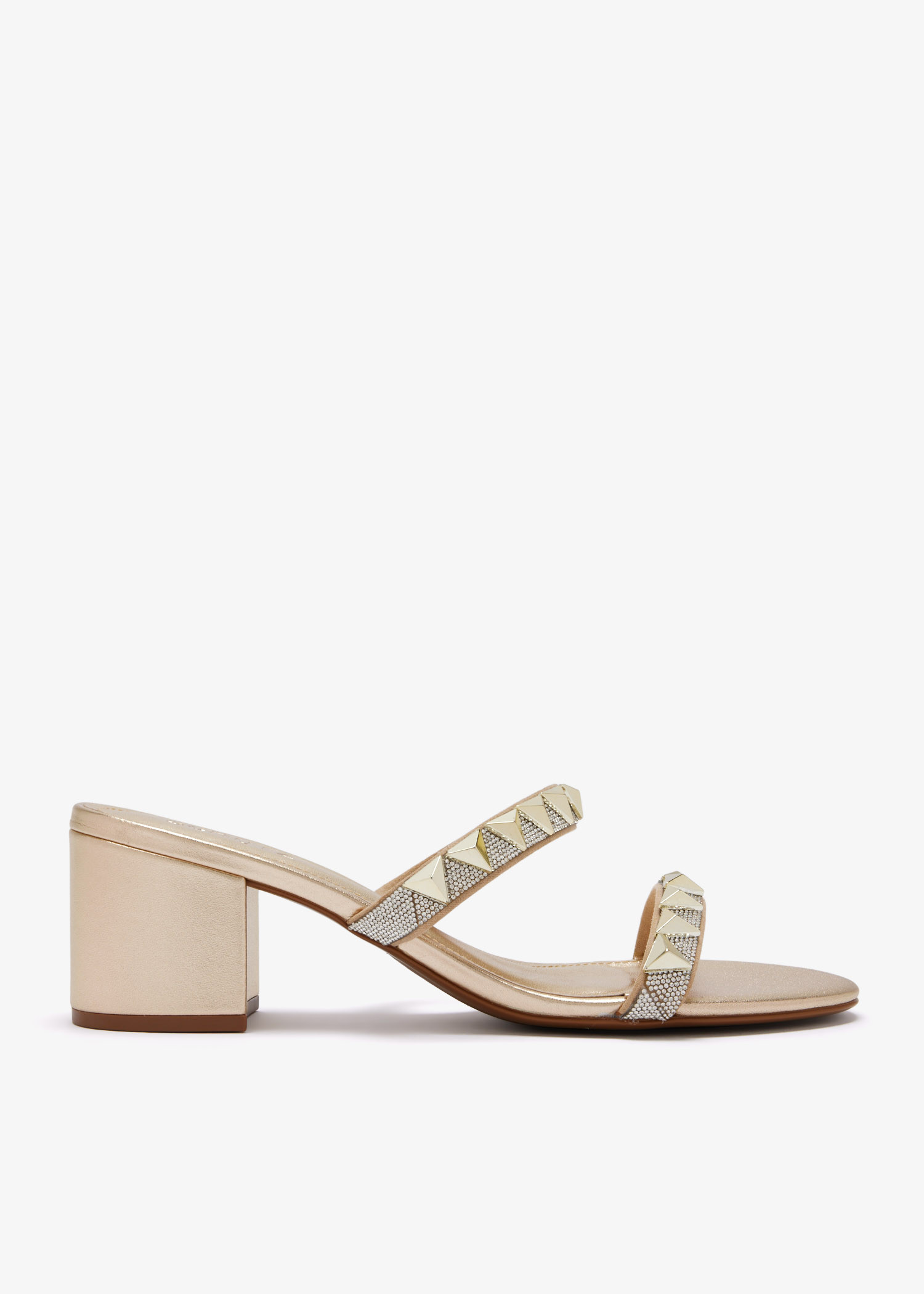 

Stud sandals, Gold