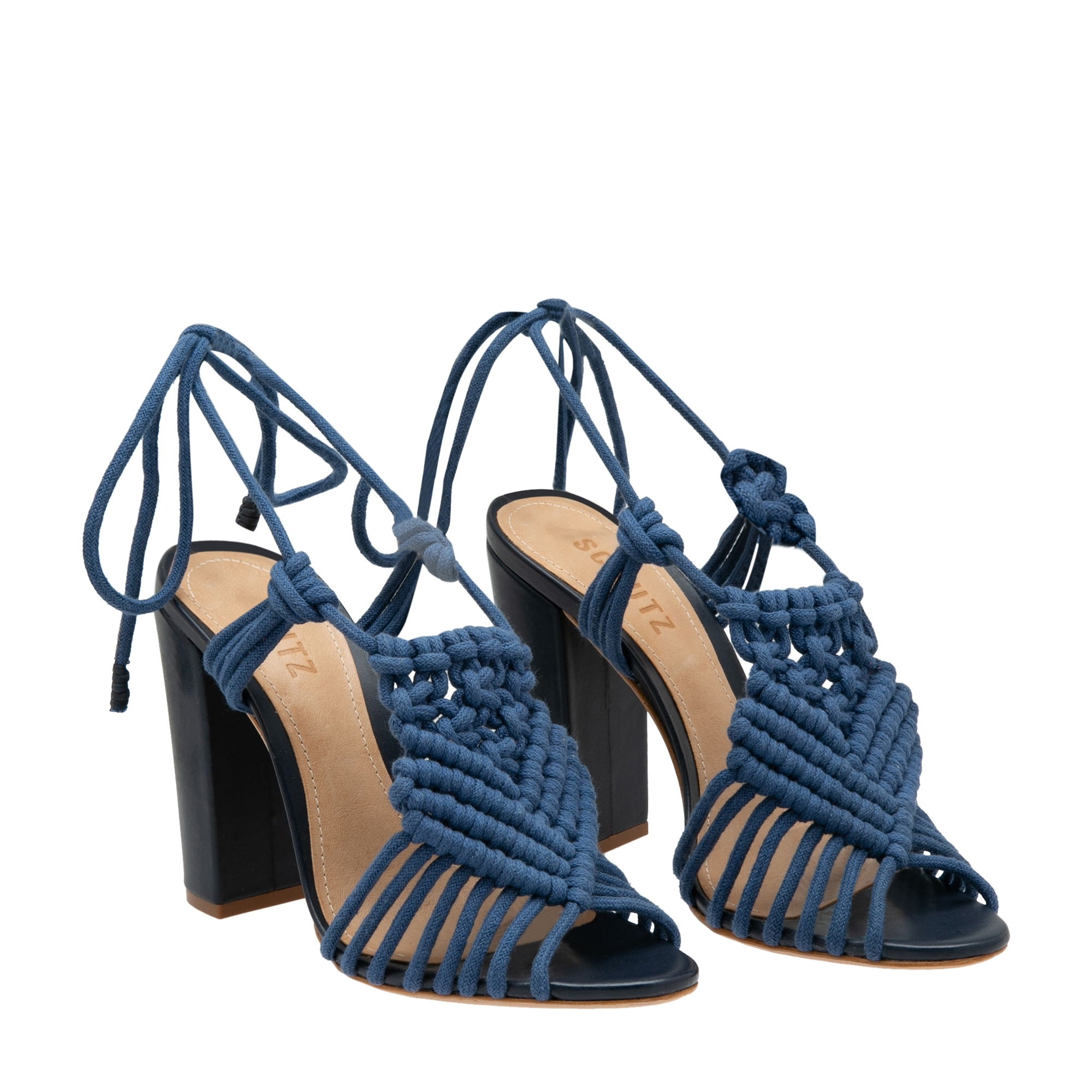

Peep-toe sandals, Blue