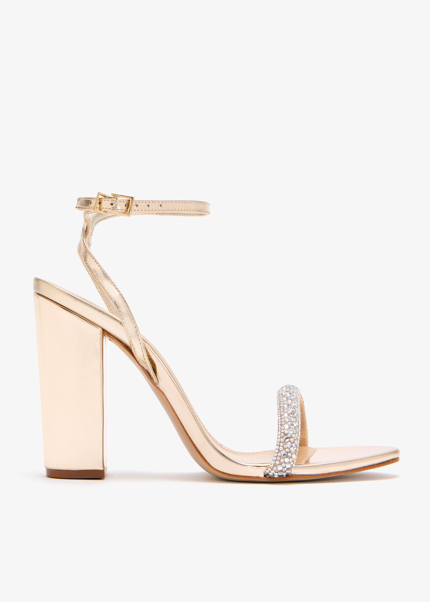 

Crystal-embellished sandals, Gold