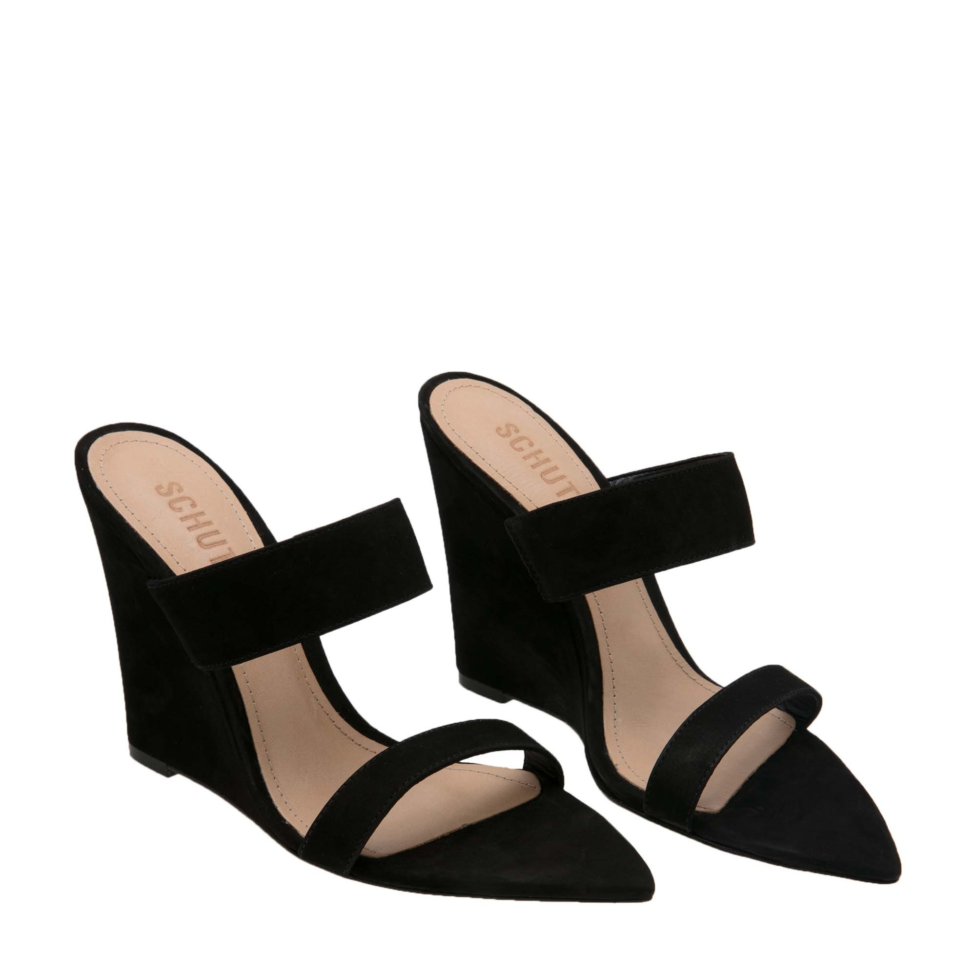 

Suede wedges, Black