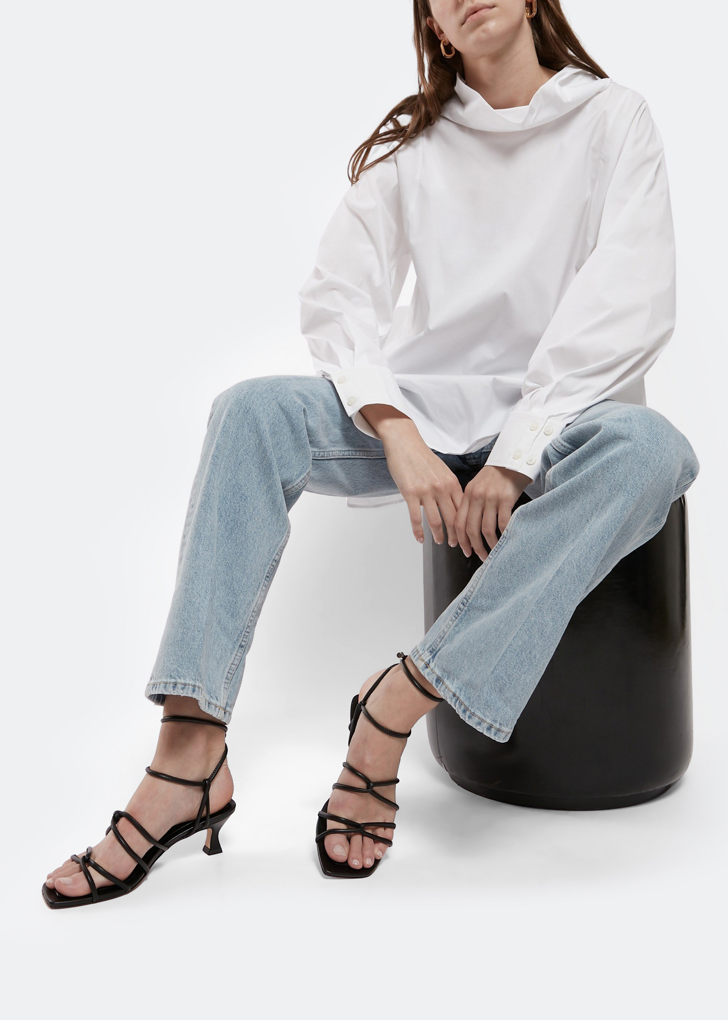 

Toller mid sandals, Black