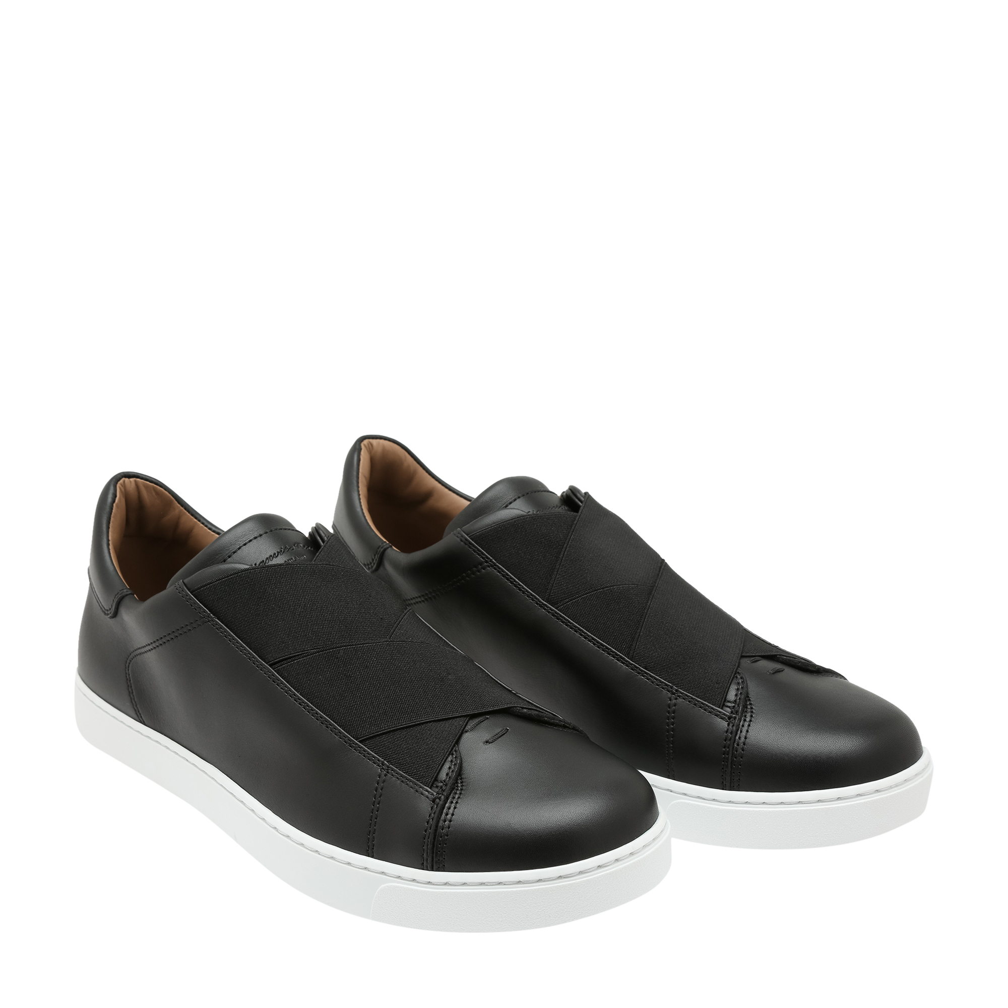 

Low-top leather sneakers, Black