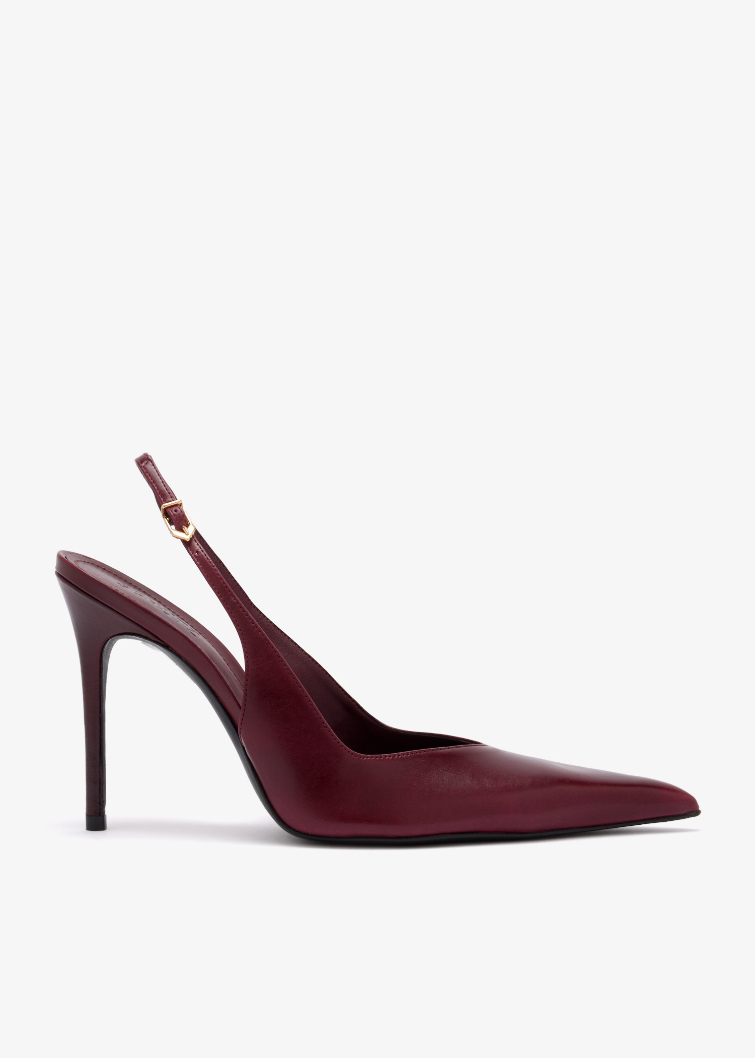 

Leather slingback pumps, Burgundy