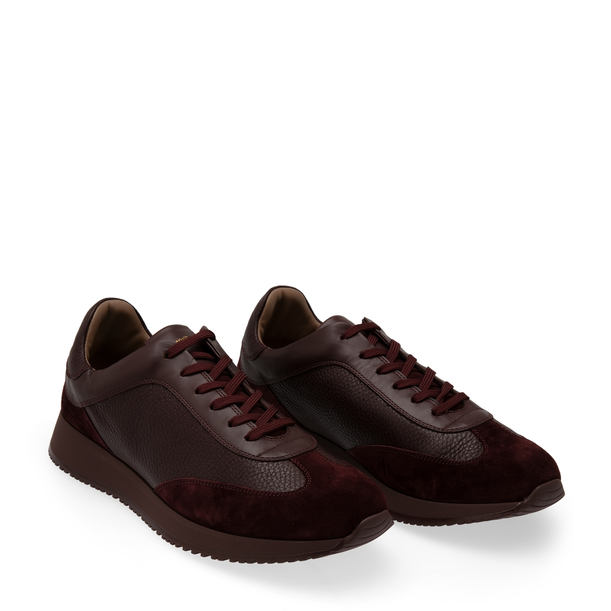

Suede and leather sneakers, Red
