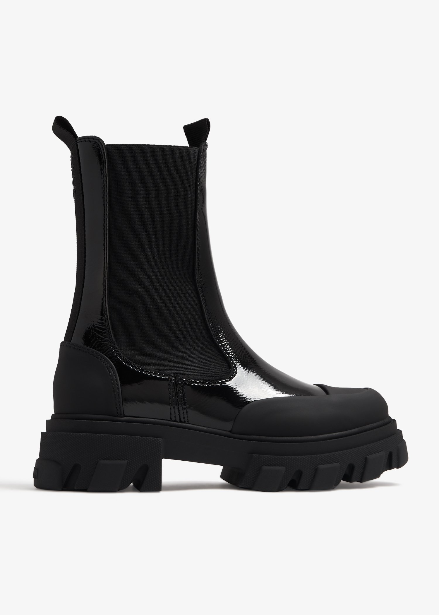 

Cleated Mid Chelsea boots, Black