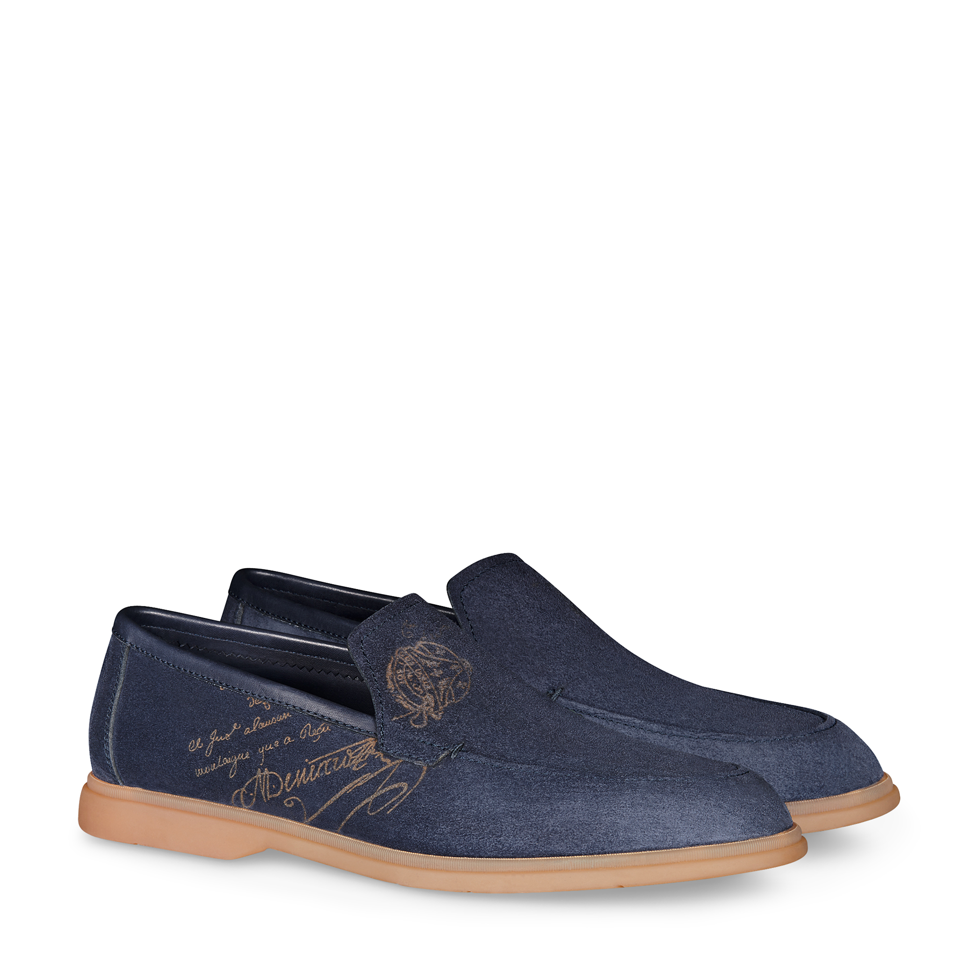 

Latitude suede loafers, Blue